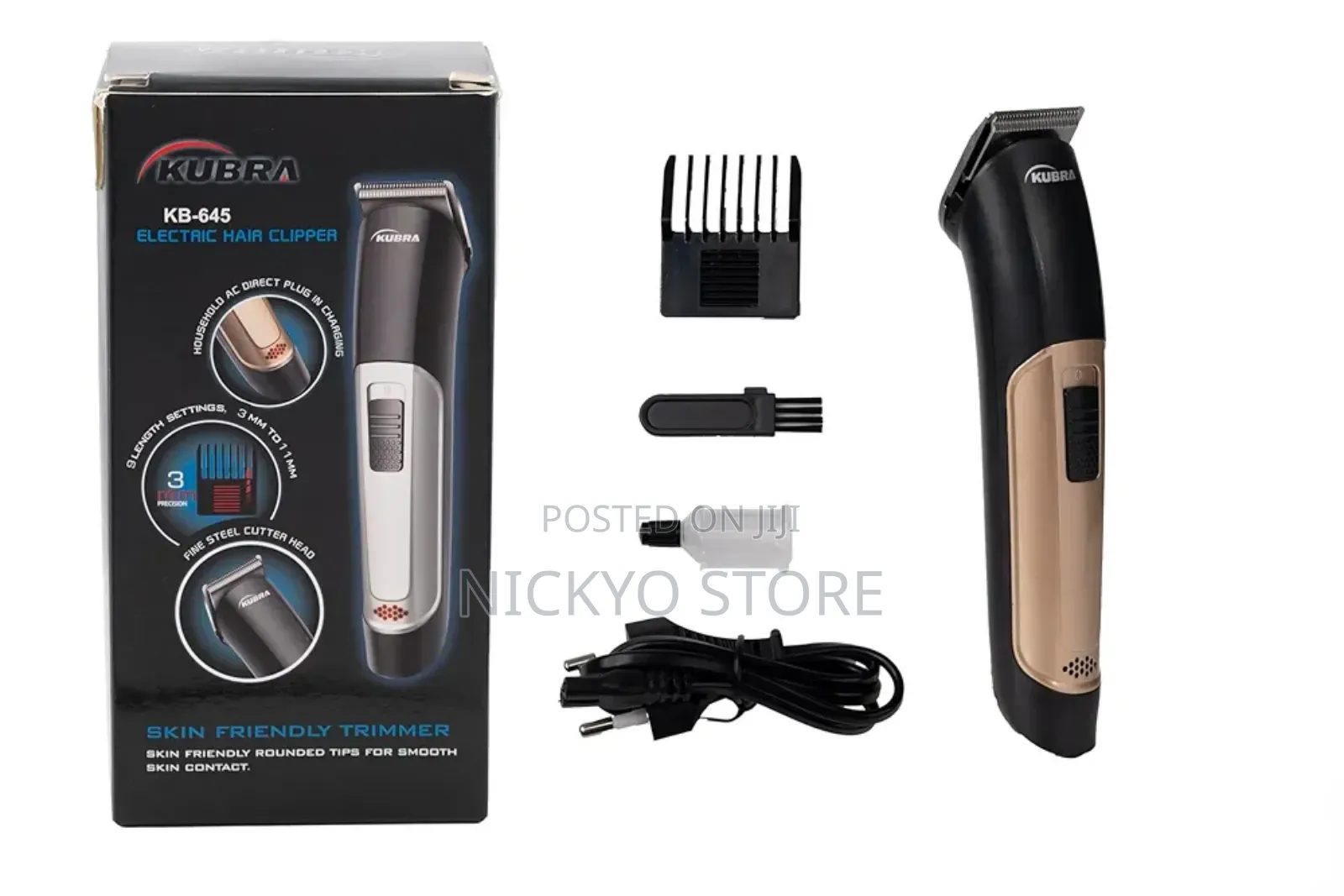 Kubra Kb-845 Electric Hair Clipper – Skin Friendly Trimmer