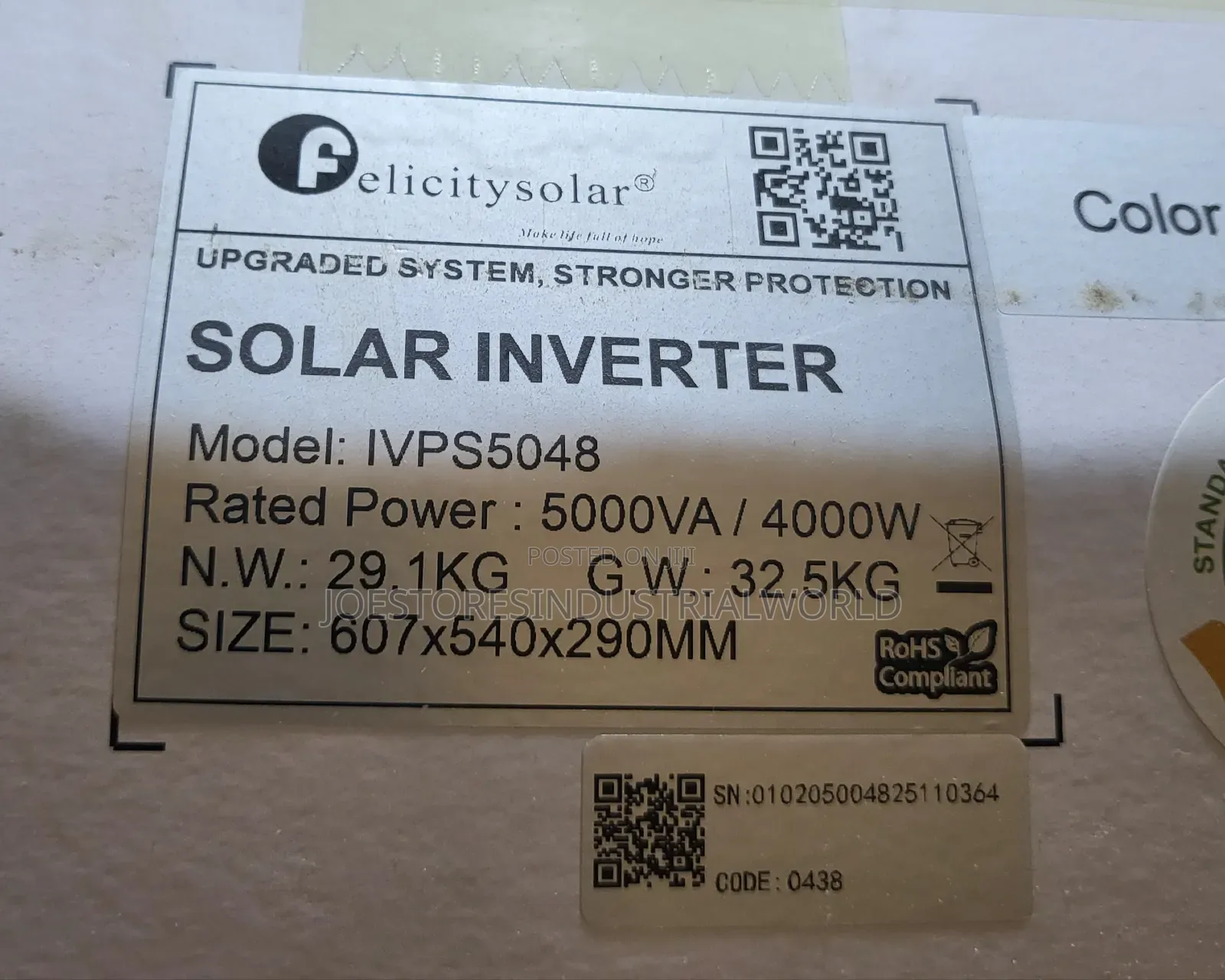 Felicity Solar Inverter 5kva 48v Ivsp
