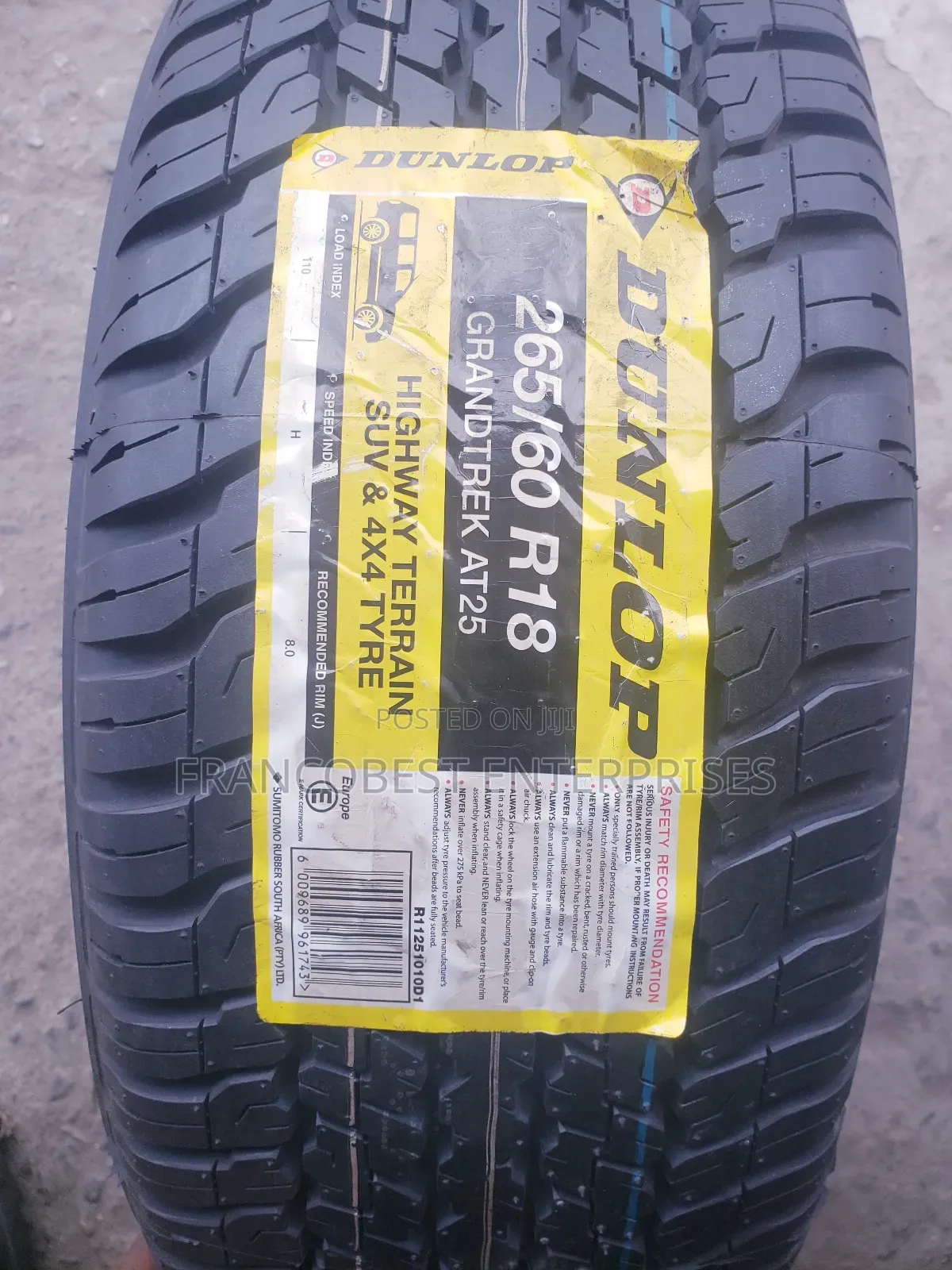 265/60r18 Dunlop Premium Tyre