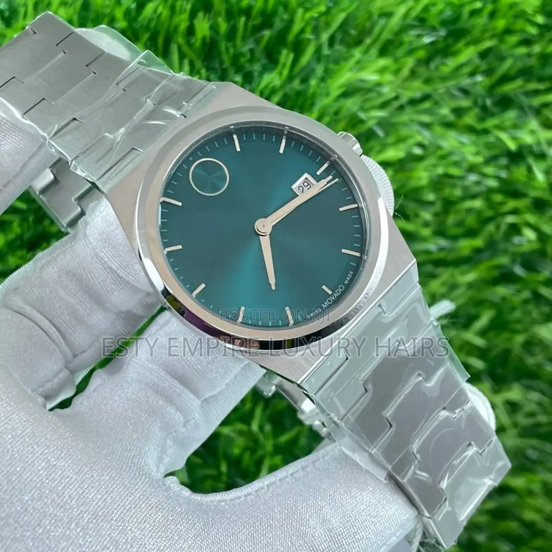 Movado Flat Quality Luxury Men Chain Strap Wristwatch