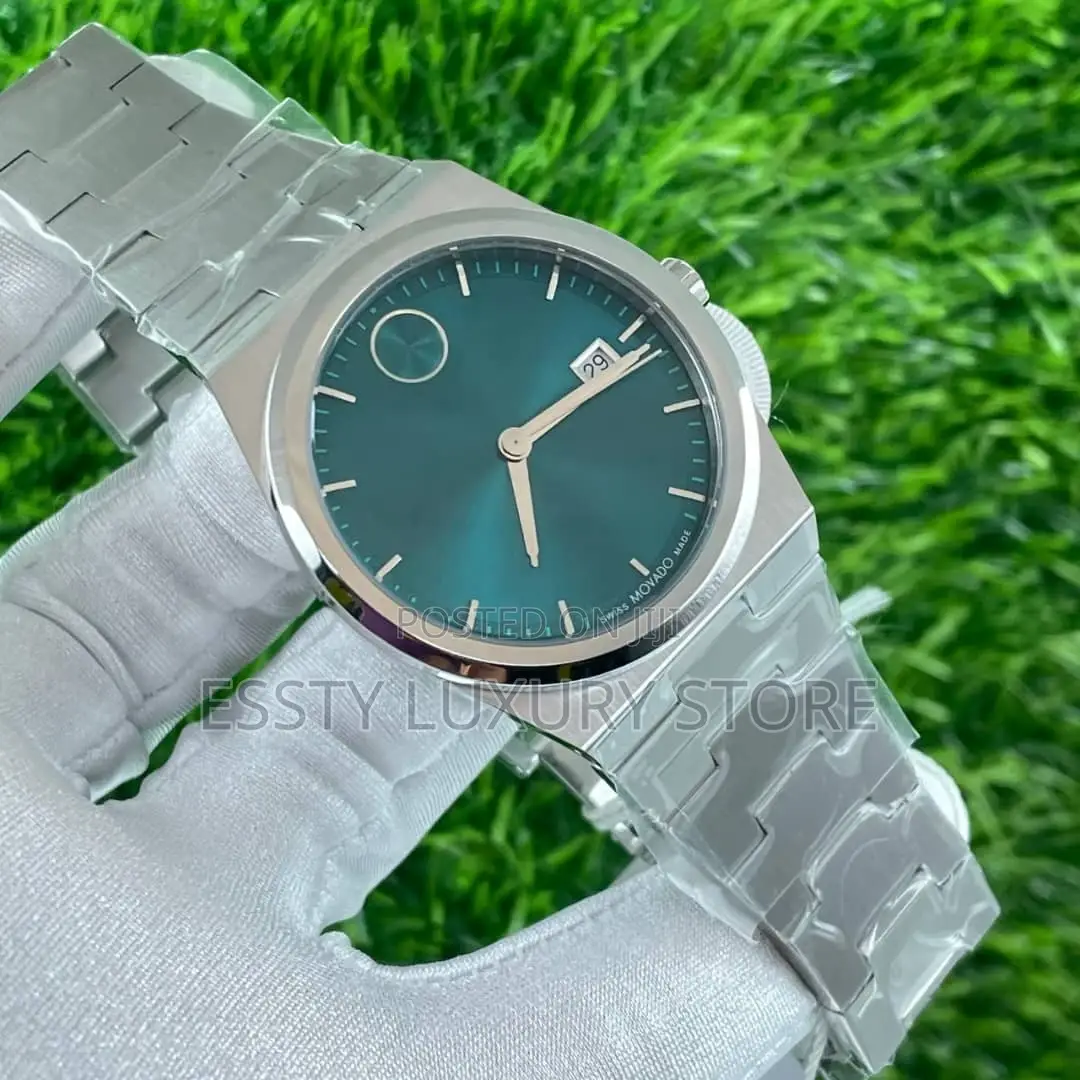 Movado Flat Quality Luxury Men Chain Strap Wristwatch