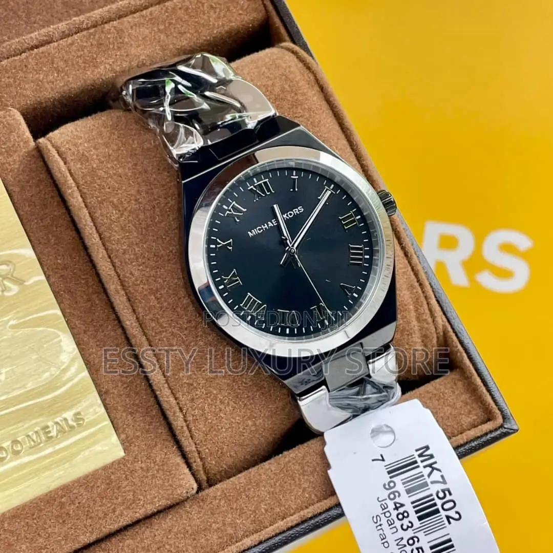 Mk Stone Quality Luxury Men Chain Strap Wristwatch