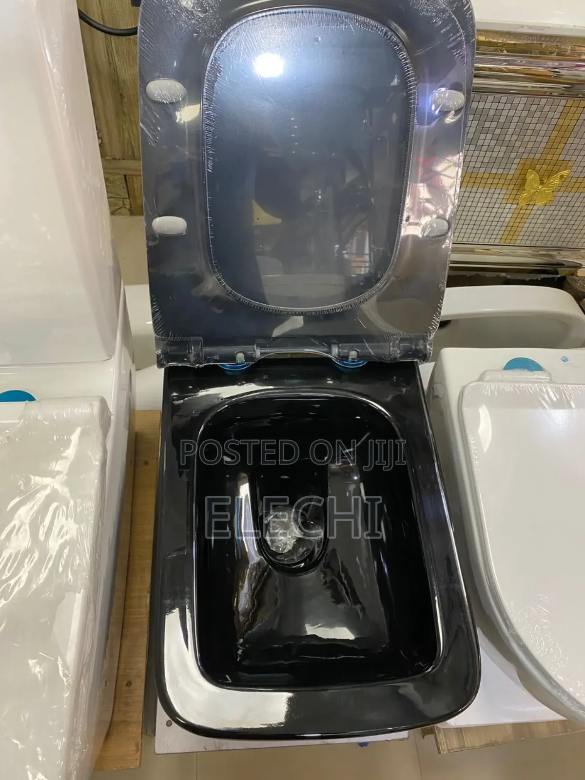 Black Wall Hung Wc