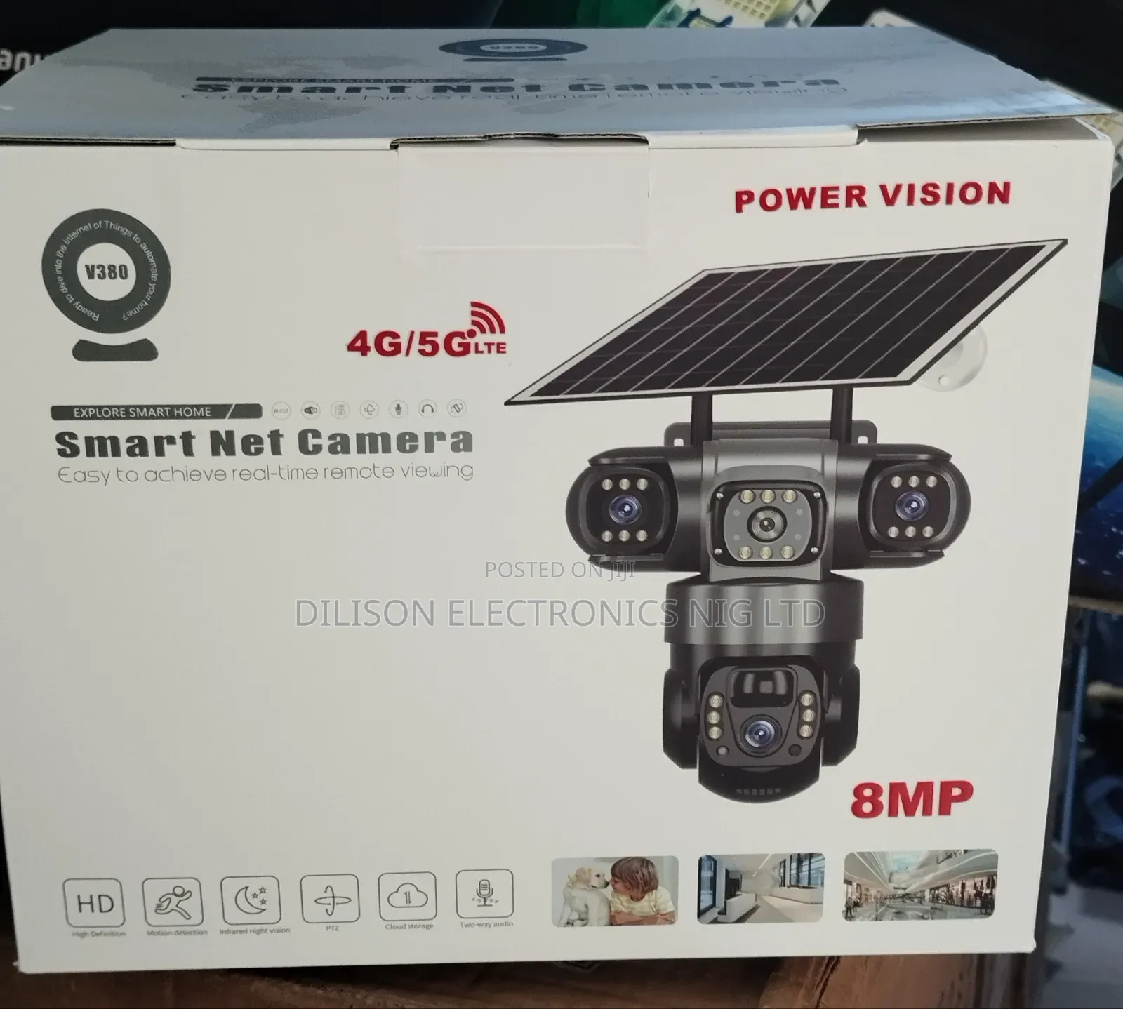8mp 3 Lence 5g Intelligent Solar Camera