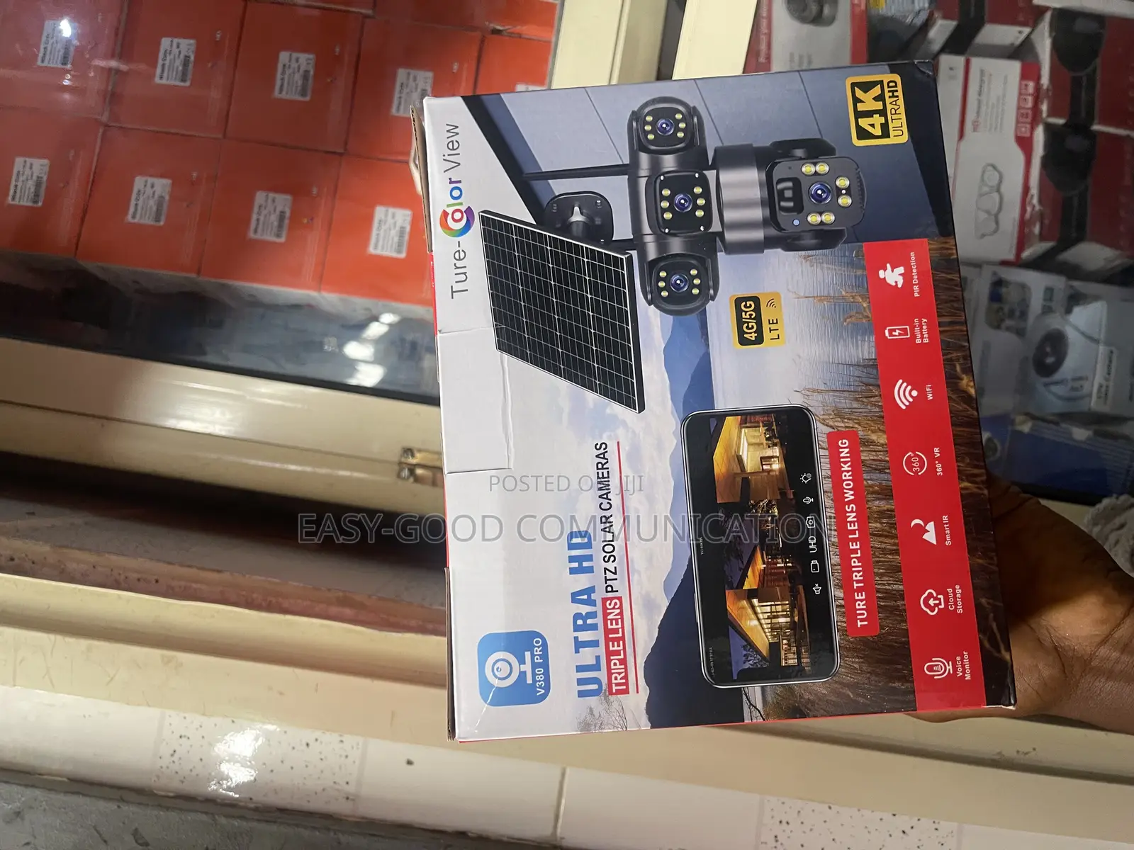 Ultra Hd Triple Lens PTZ Solar Camera