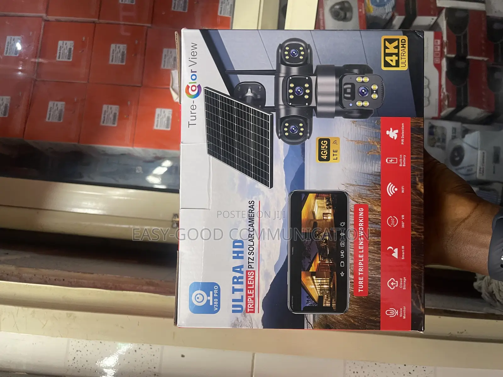 Ultra Hd Triple Lens PTZ Solar Camera