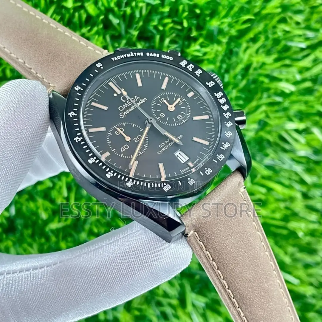 High Quality Luxury Omega Leather Watch