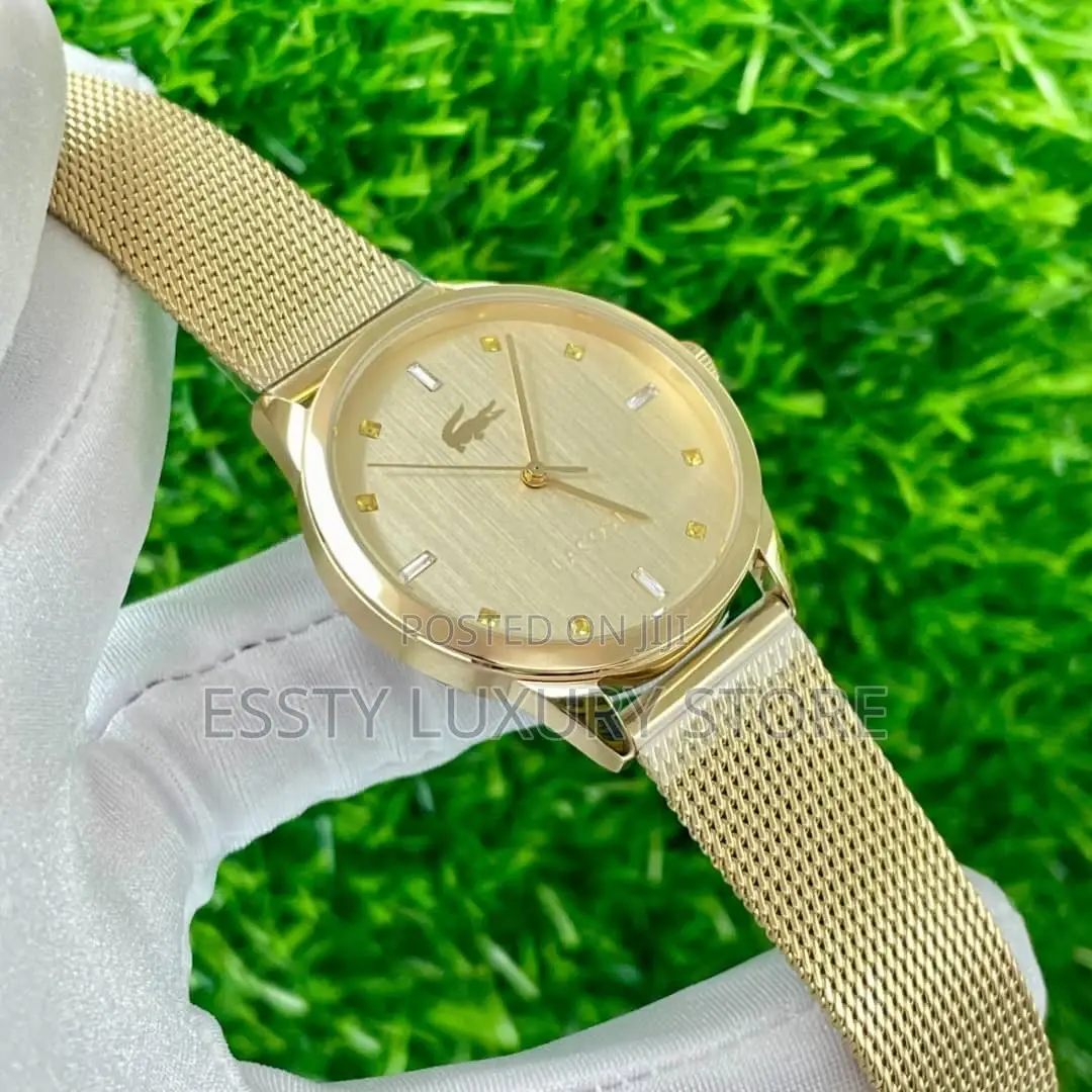 Lacoste Quality Luxury Men Chain Strap Wristwatch
