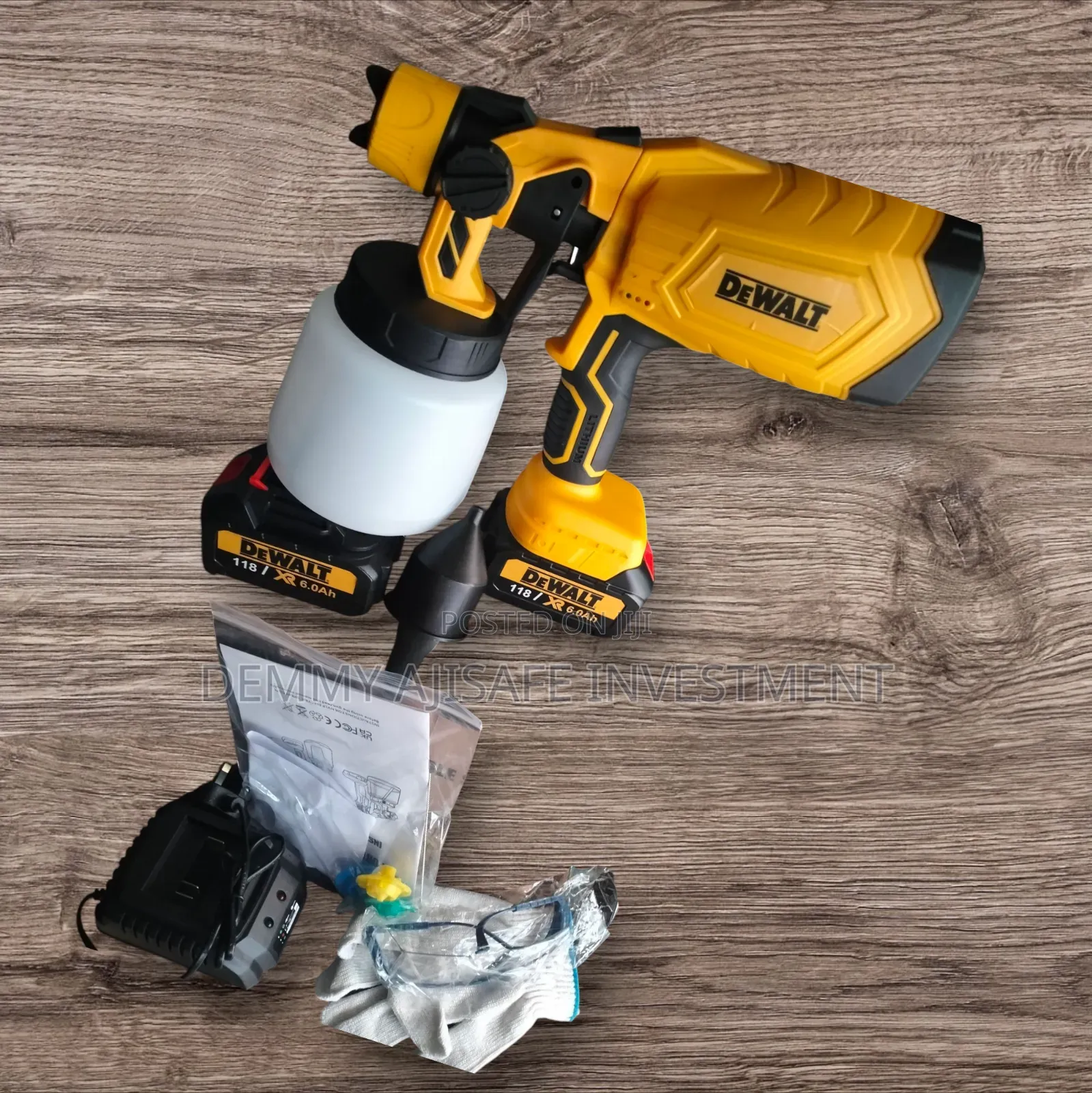 Dewalt Cordless Spray Gun(2 Batteries)118v