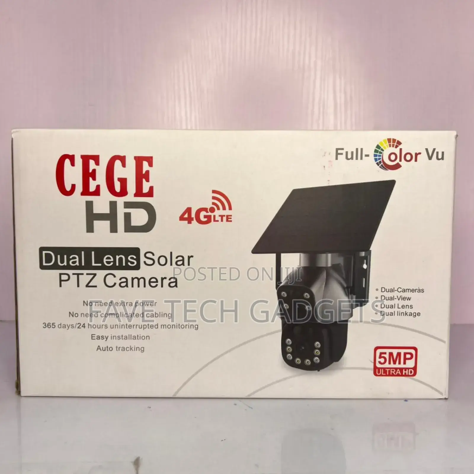 4g Solar PTZ Dual Lens Camera Sd250