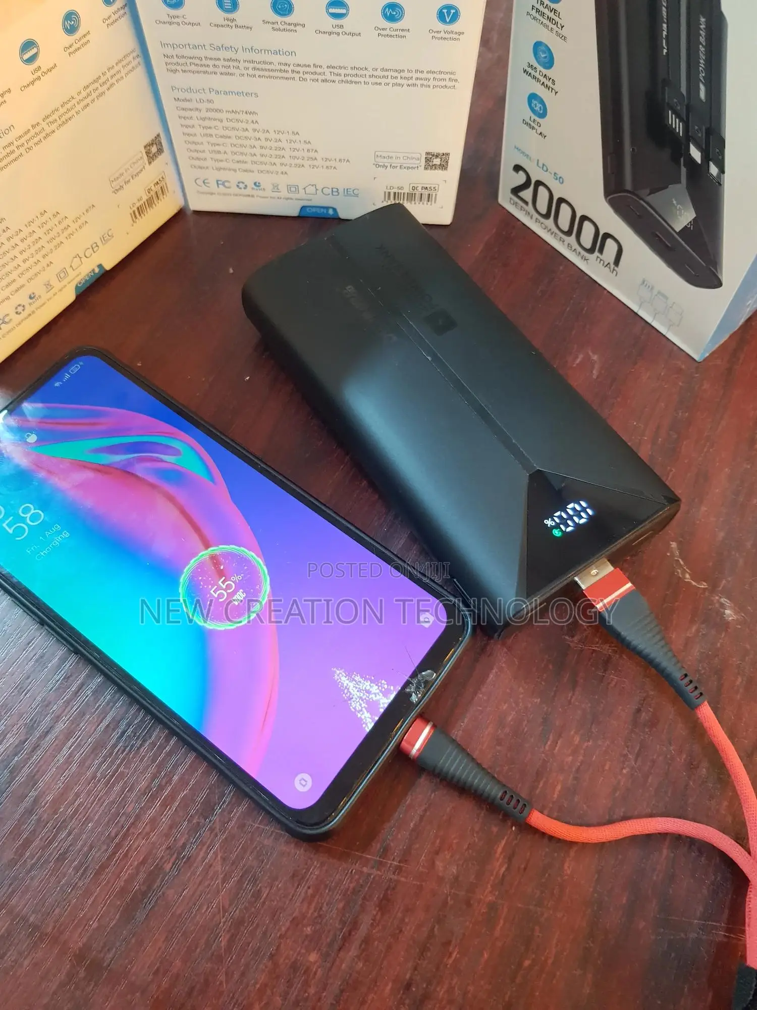 Depin 20,000mah Phone Power Bank