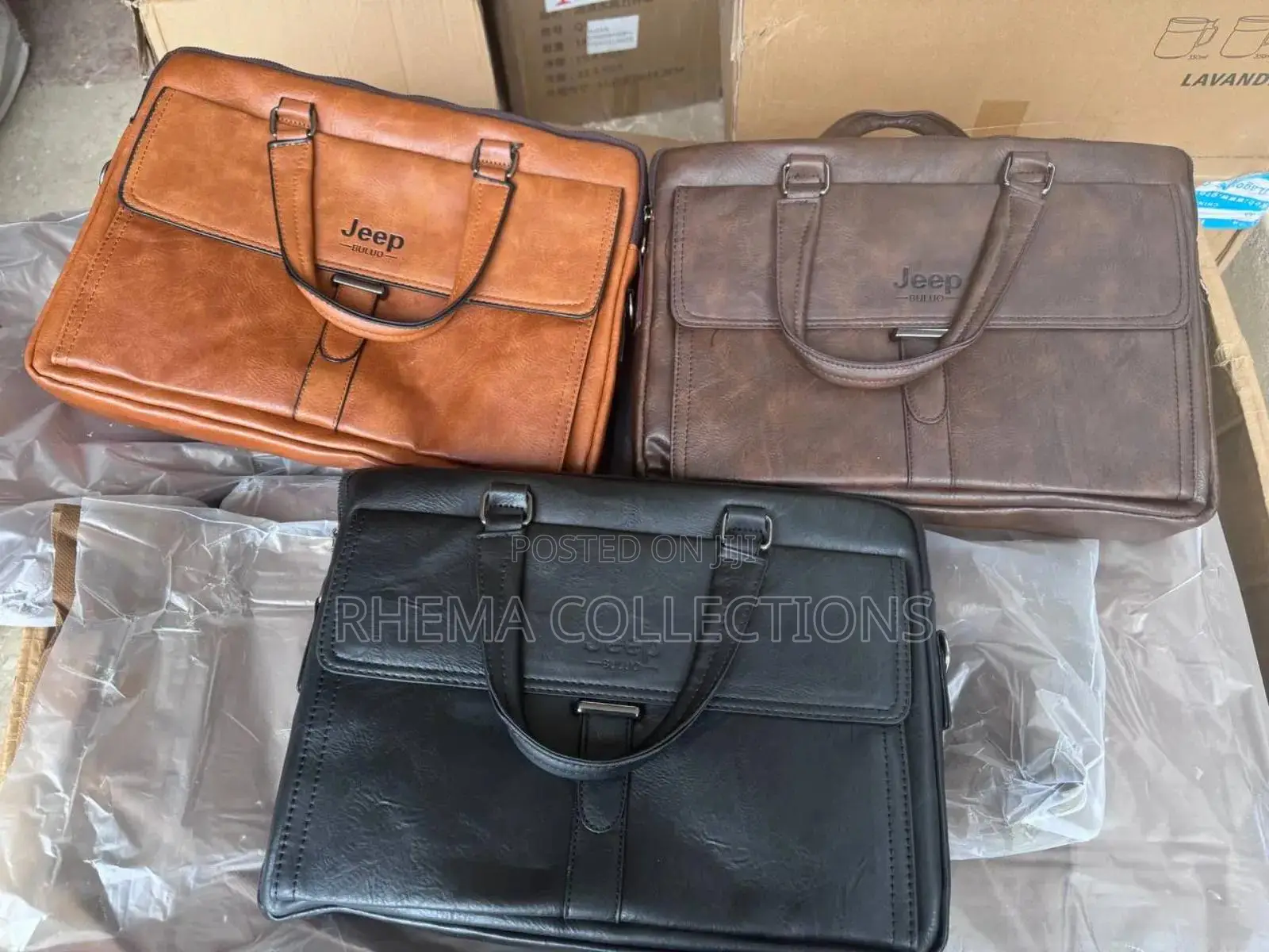 Jeep Buluo Luxury Genuine Leather Men’S Office/Laptop Bag