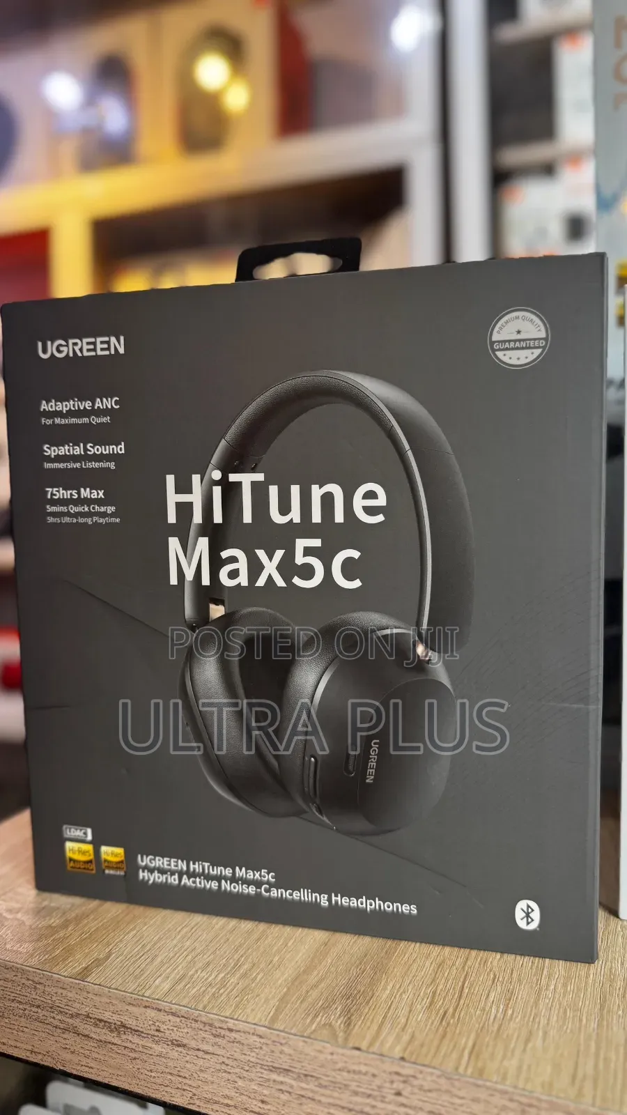 Ugreen Hitune Max5c Headphones Wireless, 75h Playtime