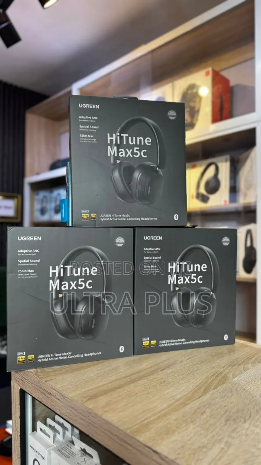 Ugreen Hitune Max5c Headphones Wireless, 75h Playtime