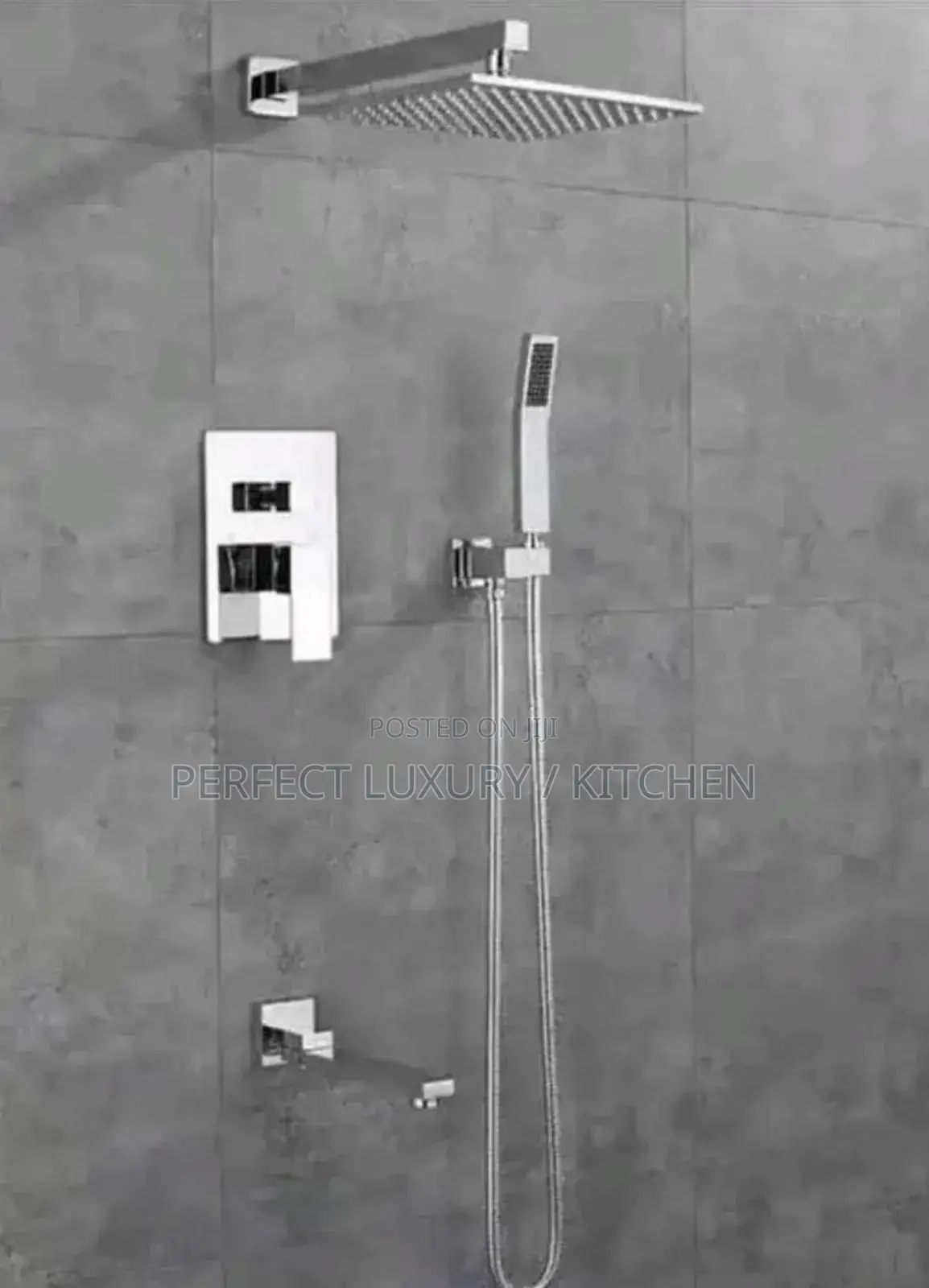 4 Ways Chrome/Stainless Conduit Shower