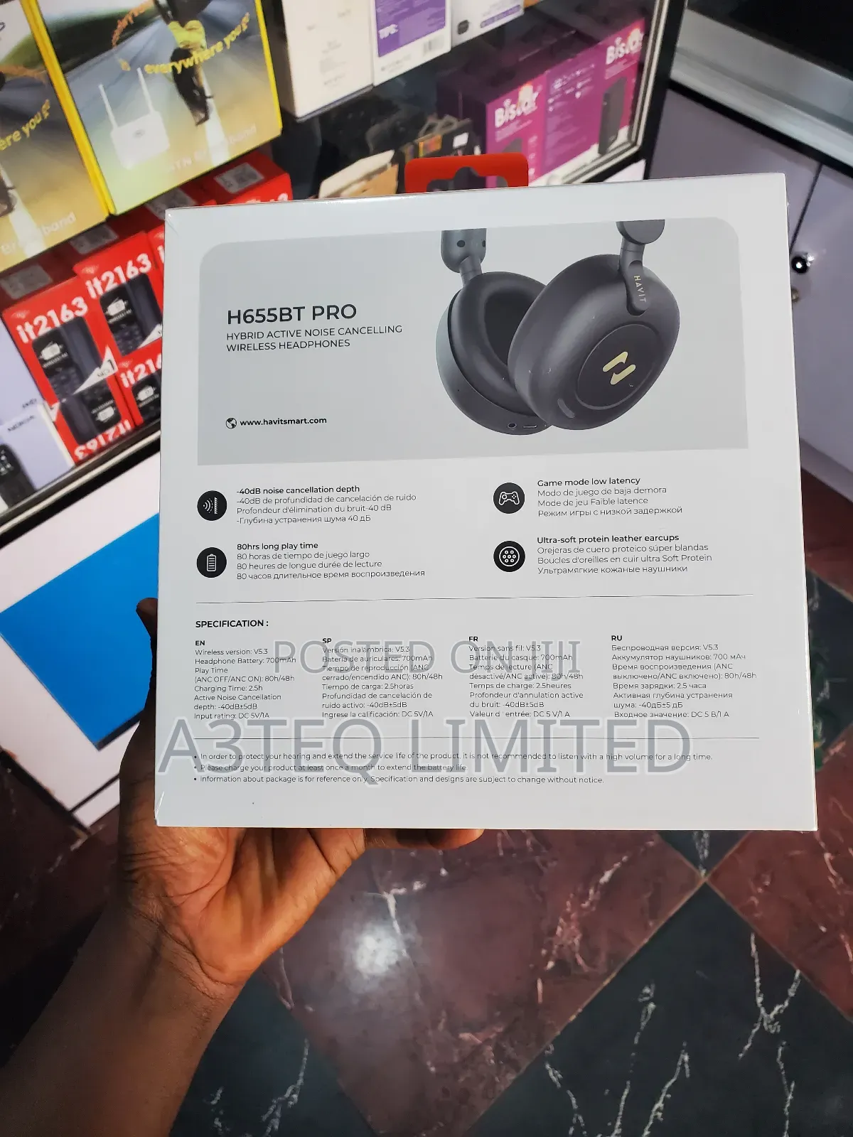 Havit H655bt Pro Hybrid Anc Wireless Headphones