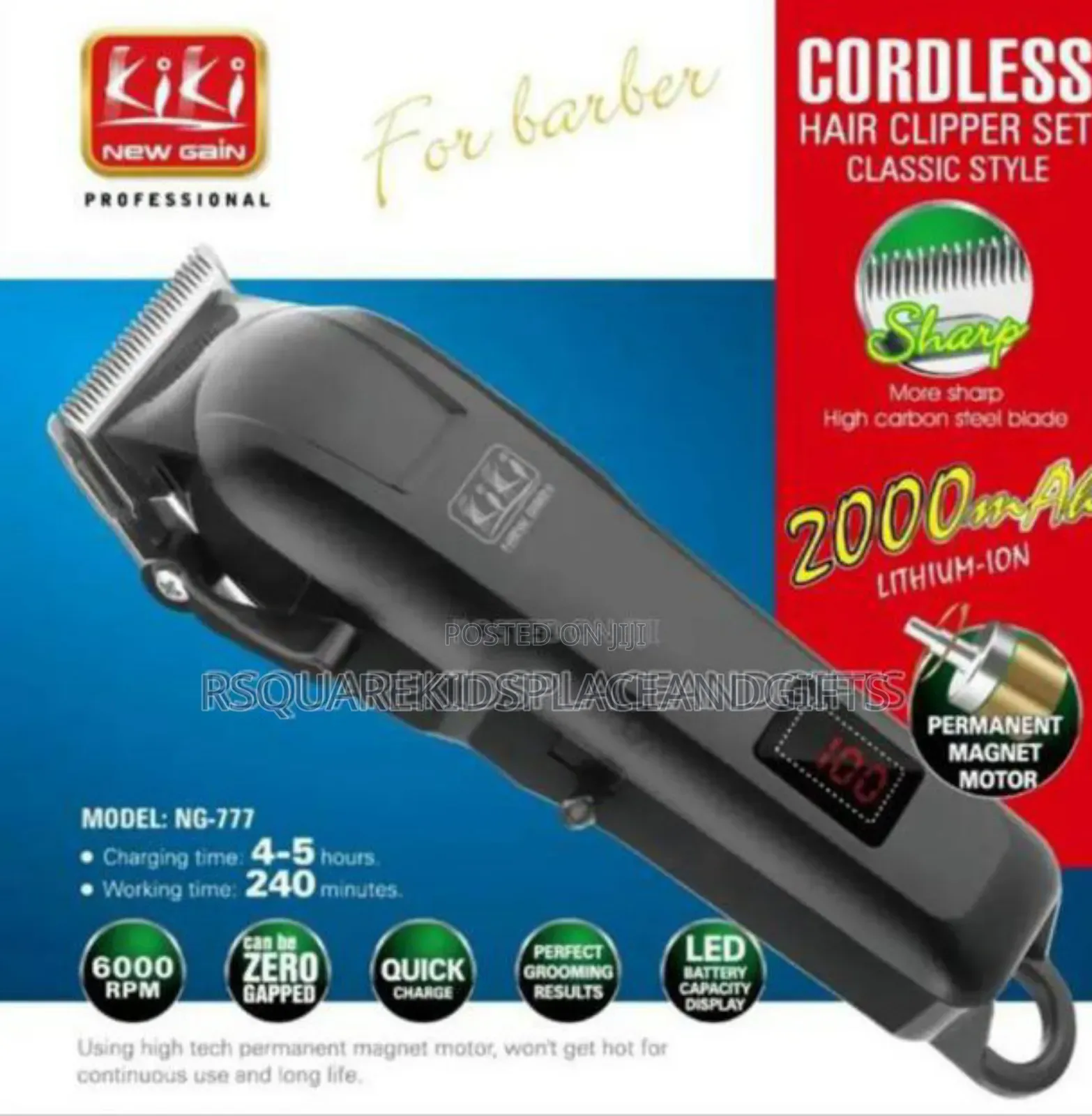 Kiki Rechargeable Clipper for Souvenir