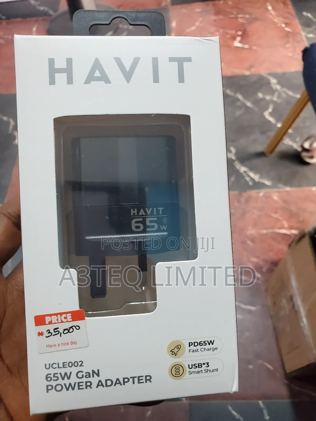 Havit Ucle002 65watt Gan Power Adapter