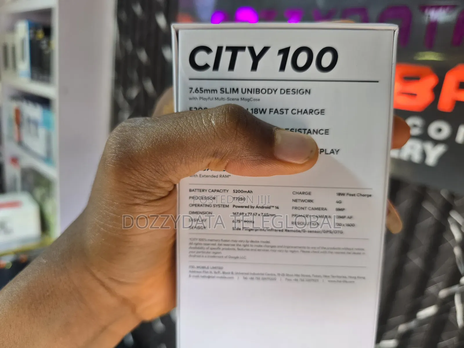 New Itel City 100 128 GB Black