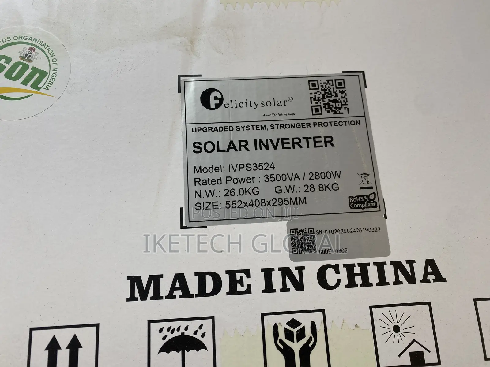 3.5kva 24v Felicity Ivps Solar Inverter