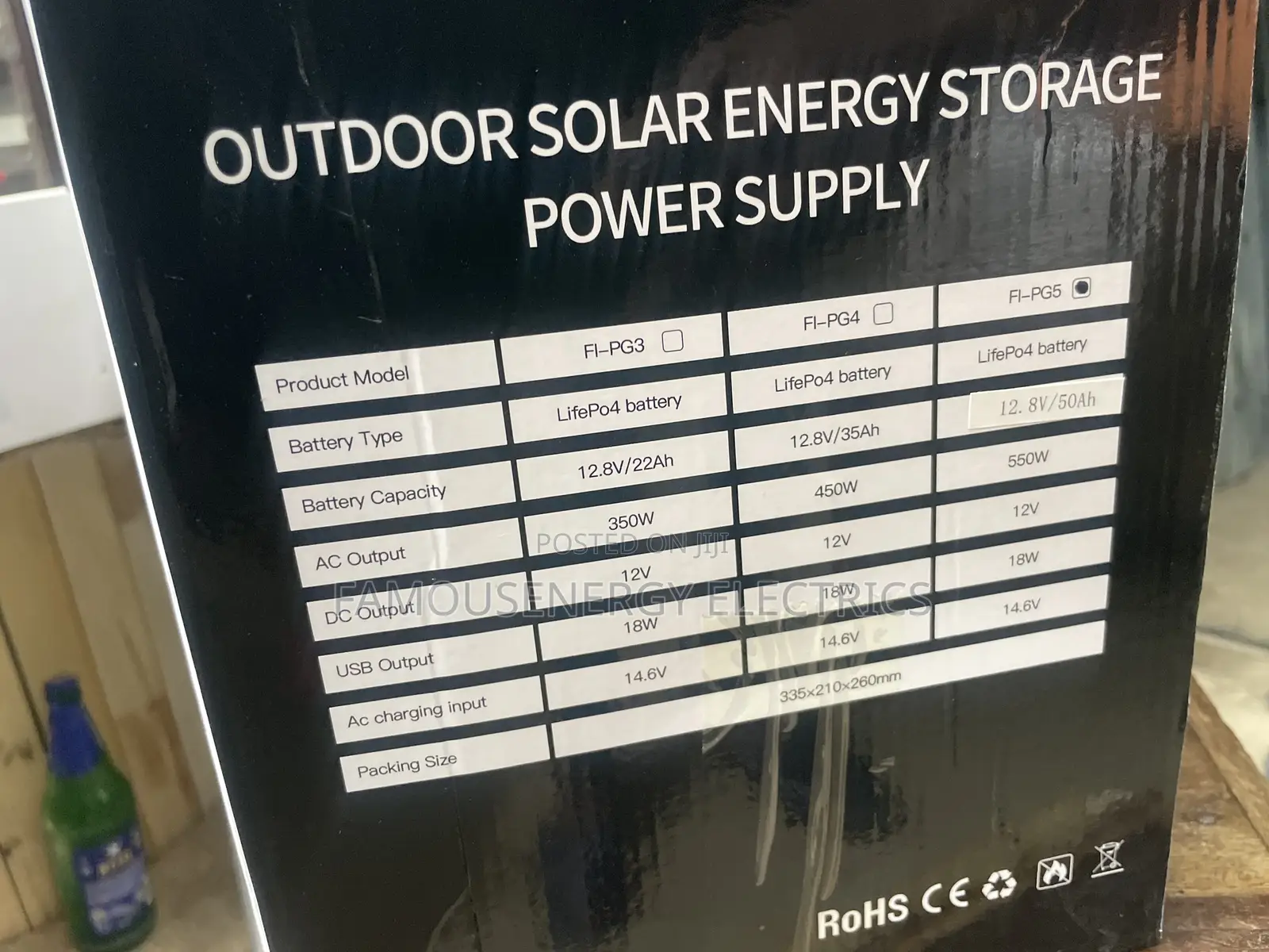 550w Energy Storage / Solar Generator With 150w Solar Panel