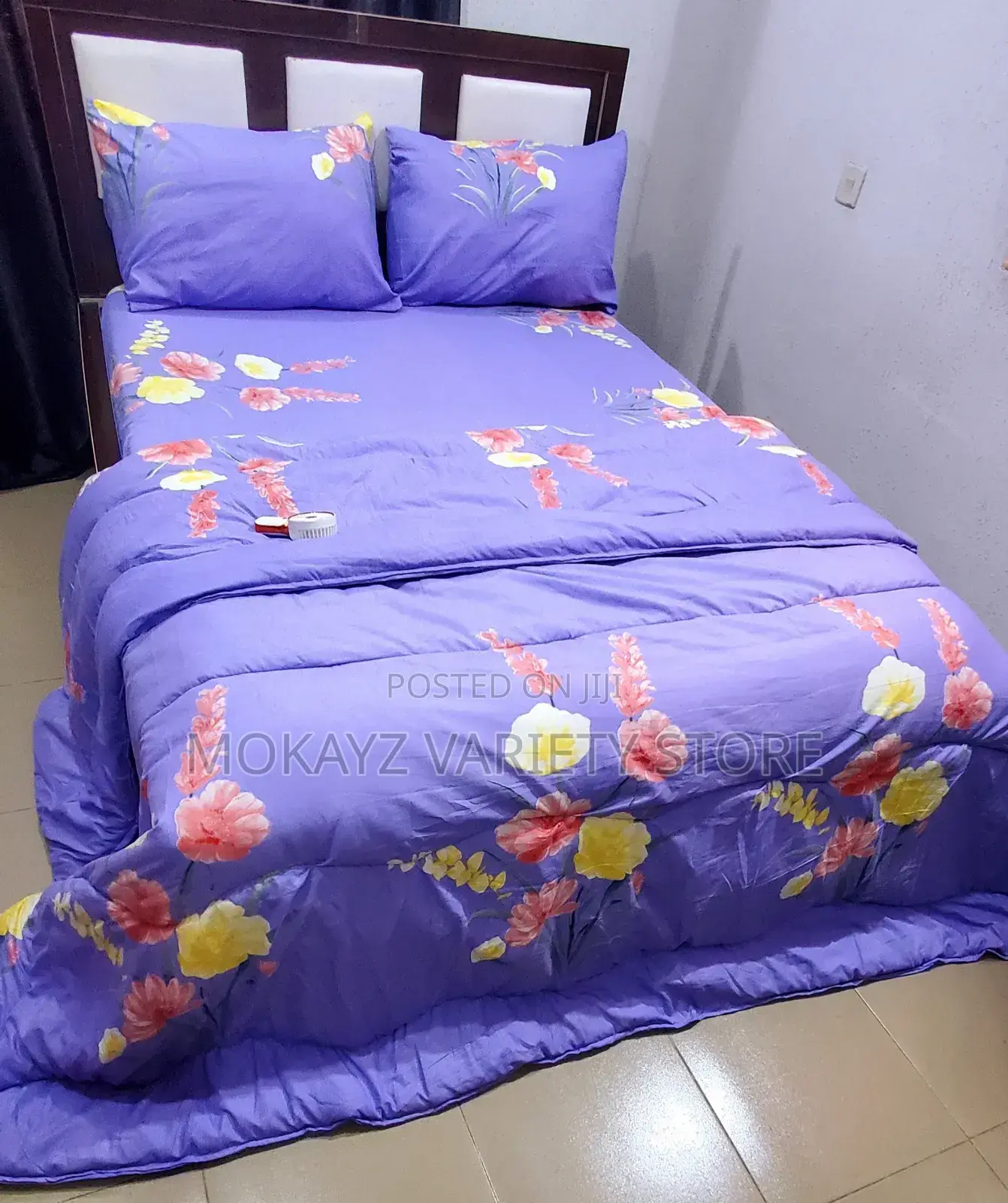 Purple Flowery Bedding Set (6by6)