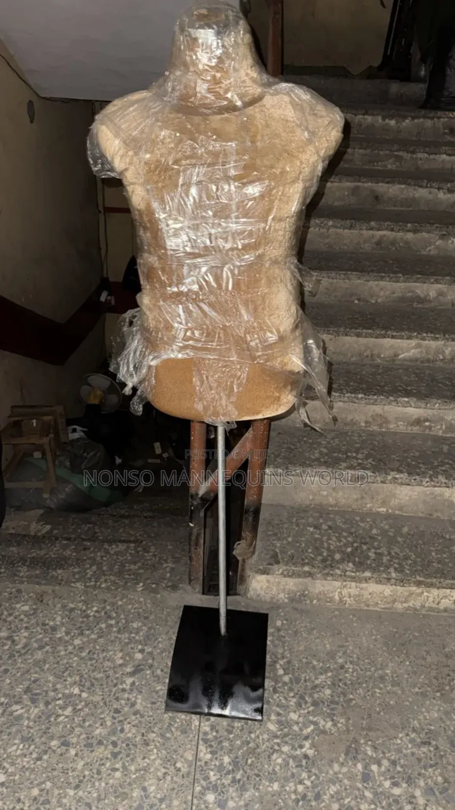 Male Body Form With Metal Base