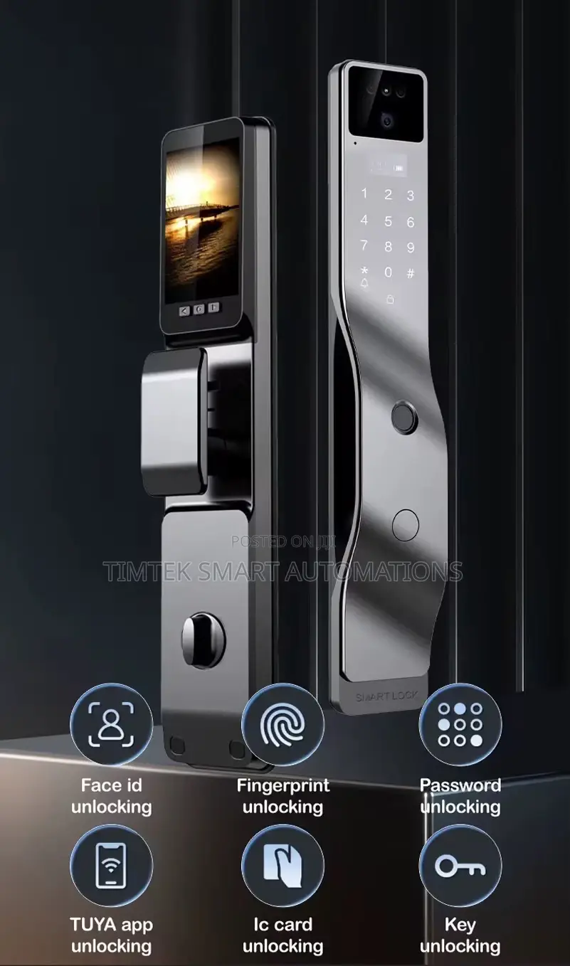 Tuya Smartlock, Facial Recognition, App Control, Fingerprint