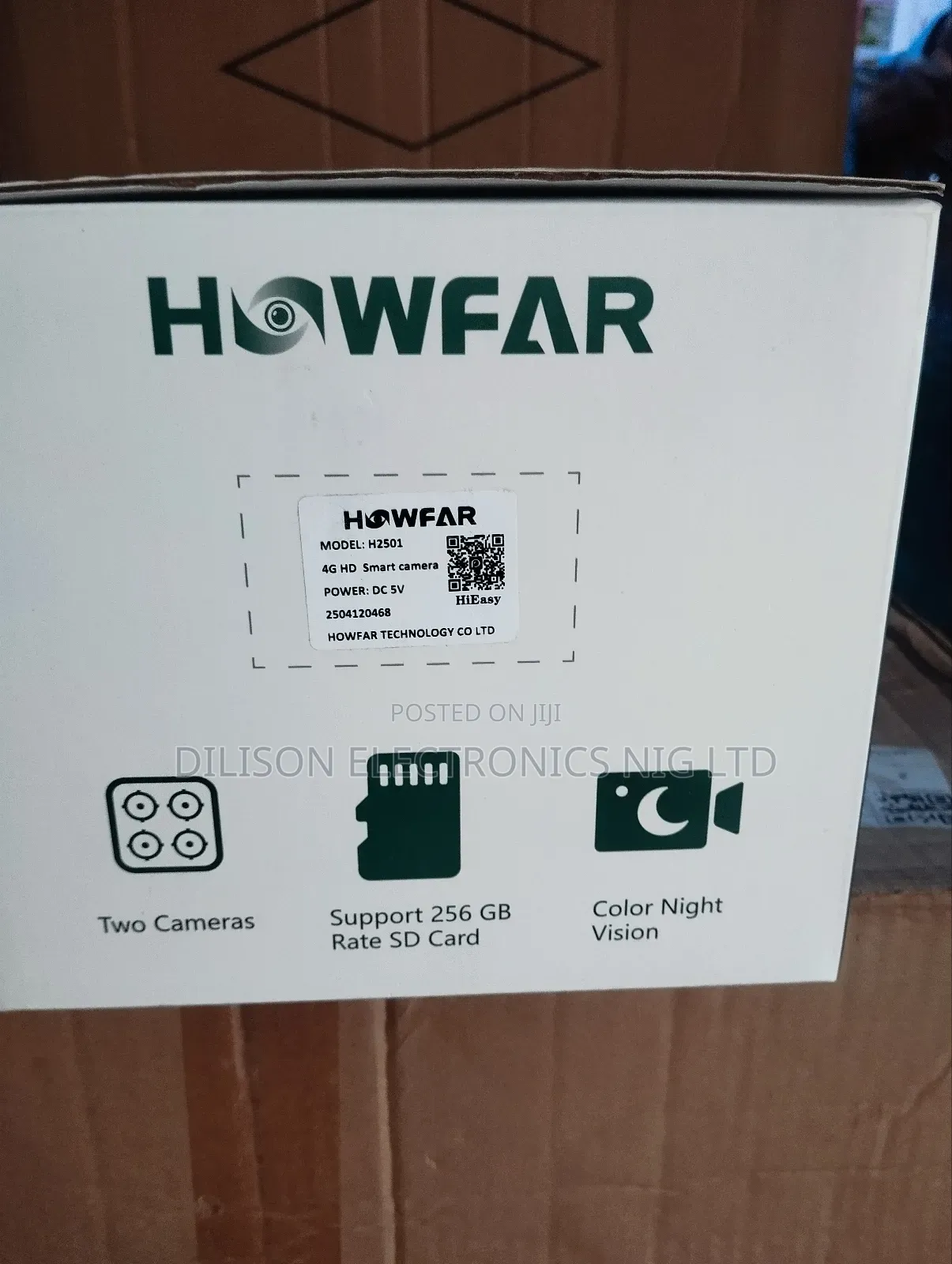 Color Night Vision Tow Eye Solar Camera Lighting 4glit
