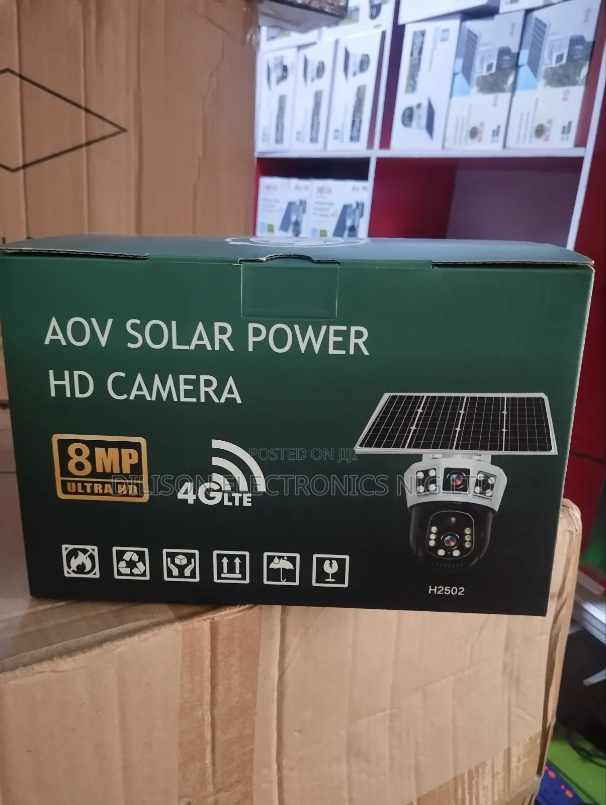 Color Night Vision Tow Eye Solar Camera Lighting 4glit