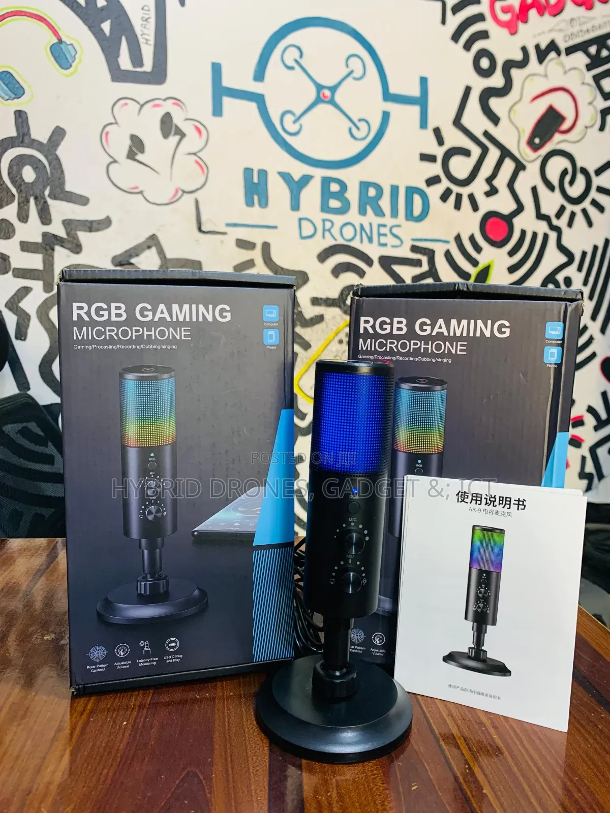Ak 9 RGB Gaming Condenser Microphone