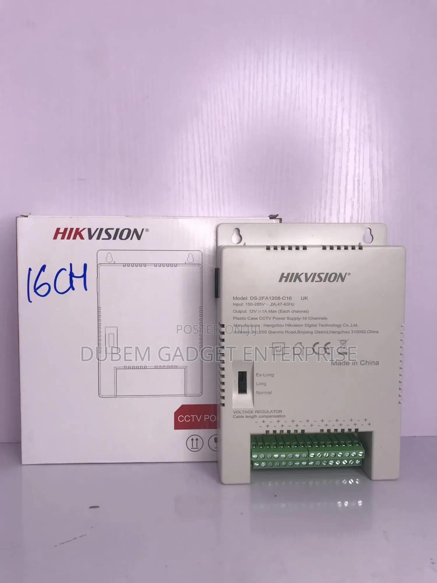 Hikvision CCTV Power Supply Box 16ch