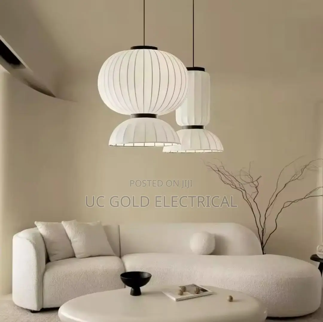 Wabi Sabi Chandelier Retro Art Paper Design Dining Room