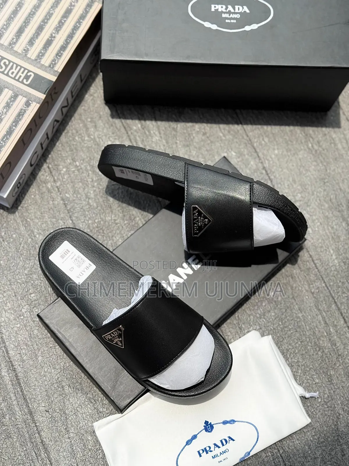 Luxury Channel and Prada Slides