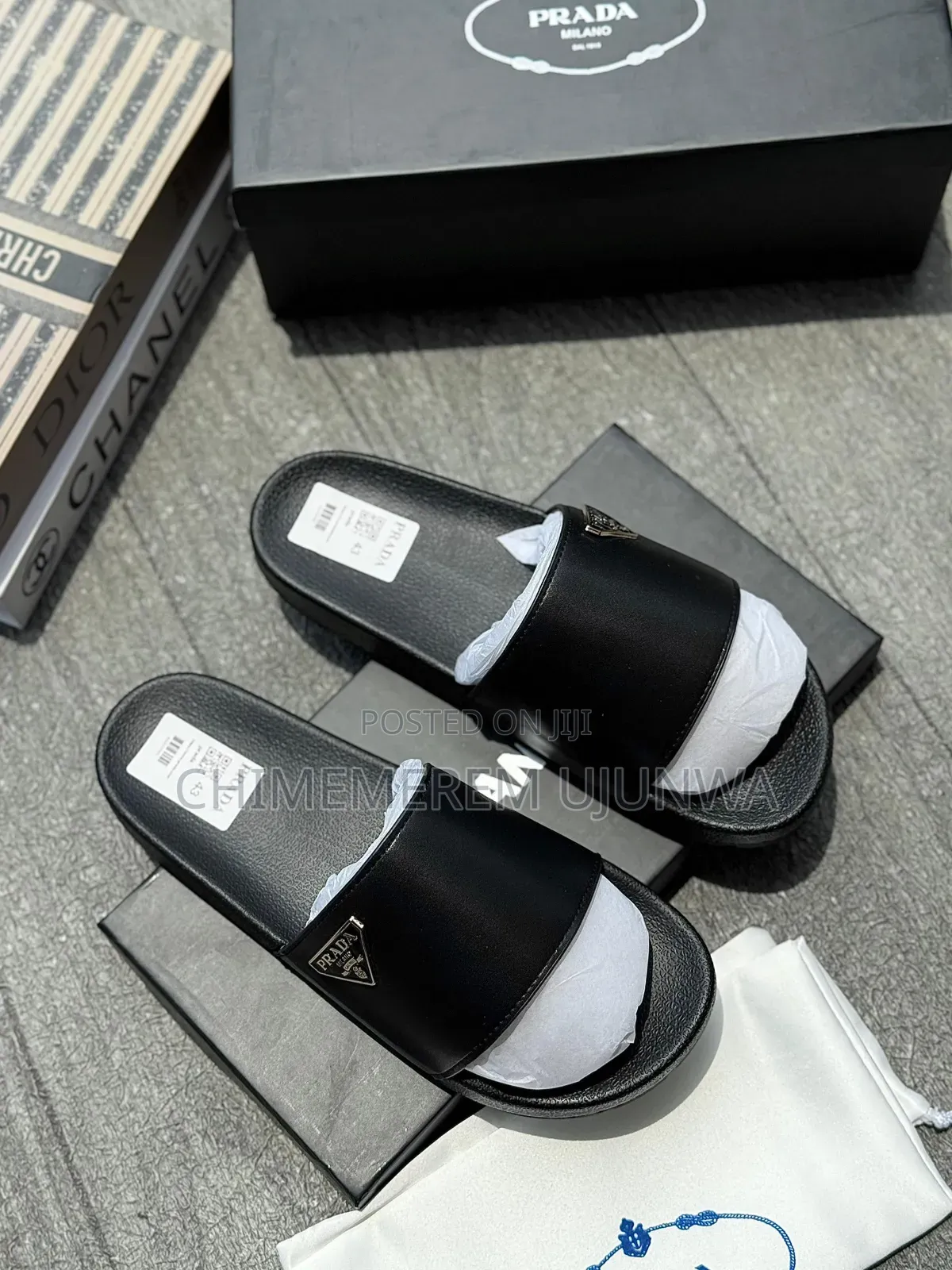 Luxury Channel and Prada Slides