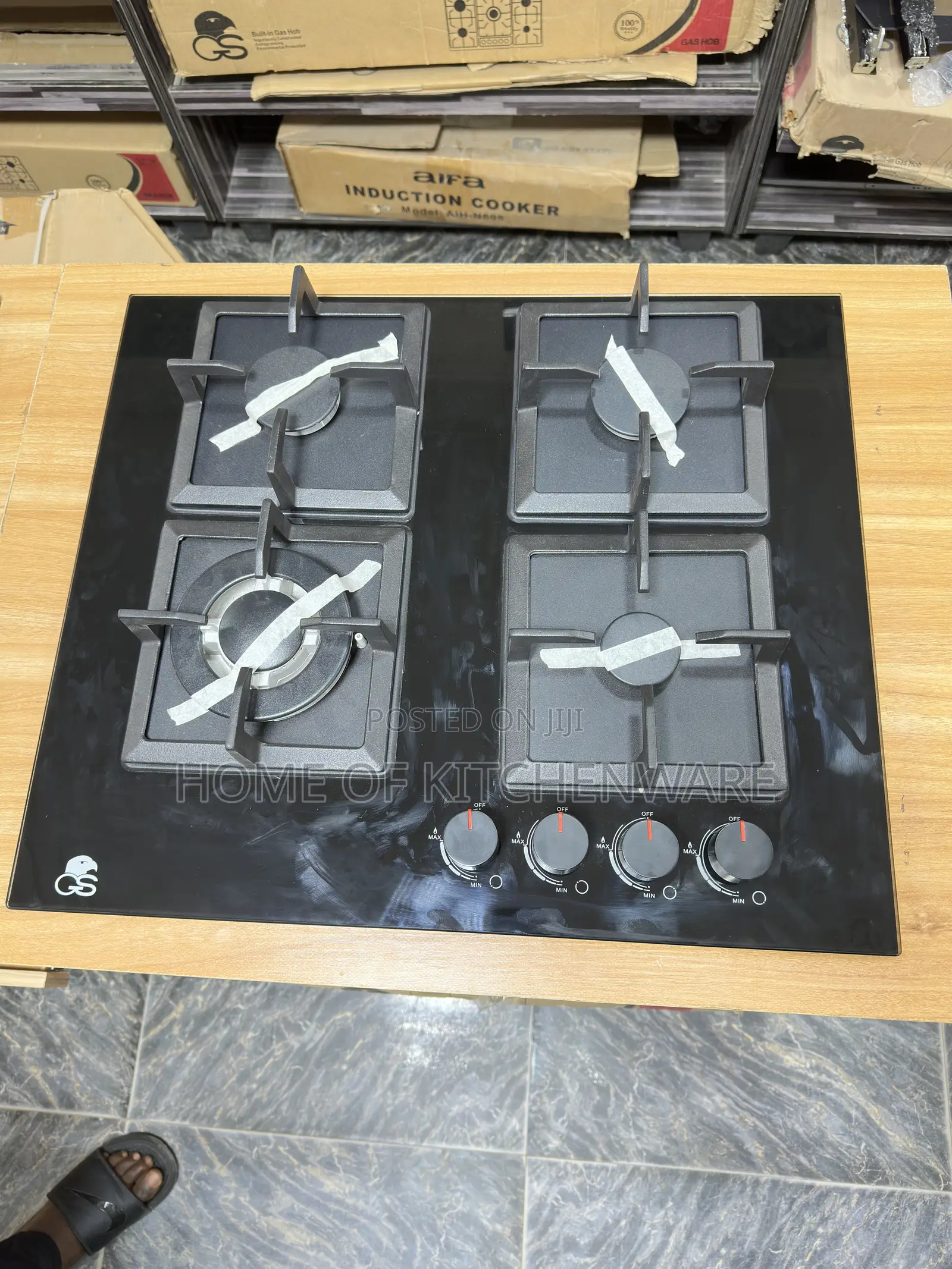 4 Burner Inbuilt Gas Cooker