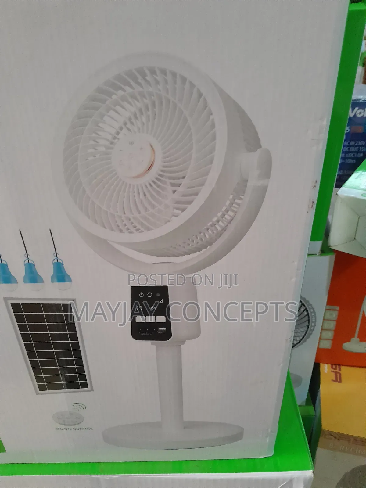 Dp 3-in-1 Multifunctional Solar Digital Standing/Table Fan