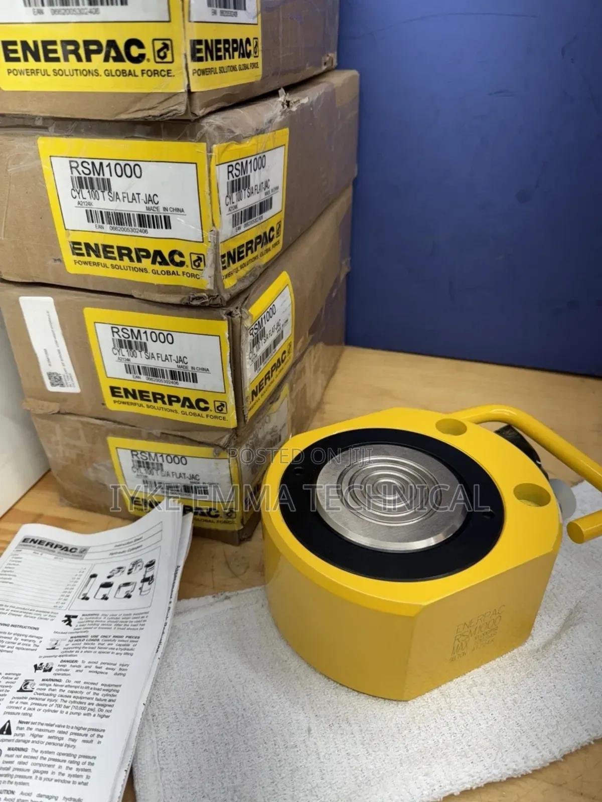 Enerpac New! Rsm1000 Hydraulic Cylinder Ram,100 Ton