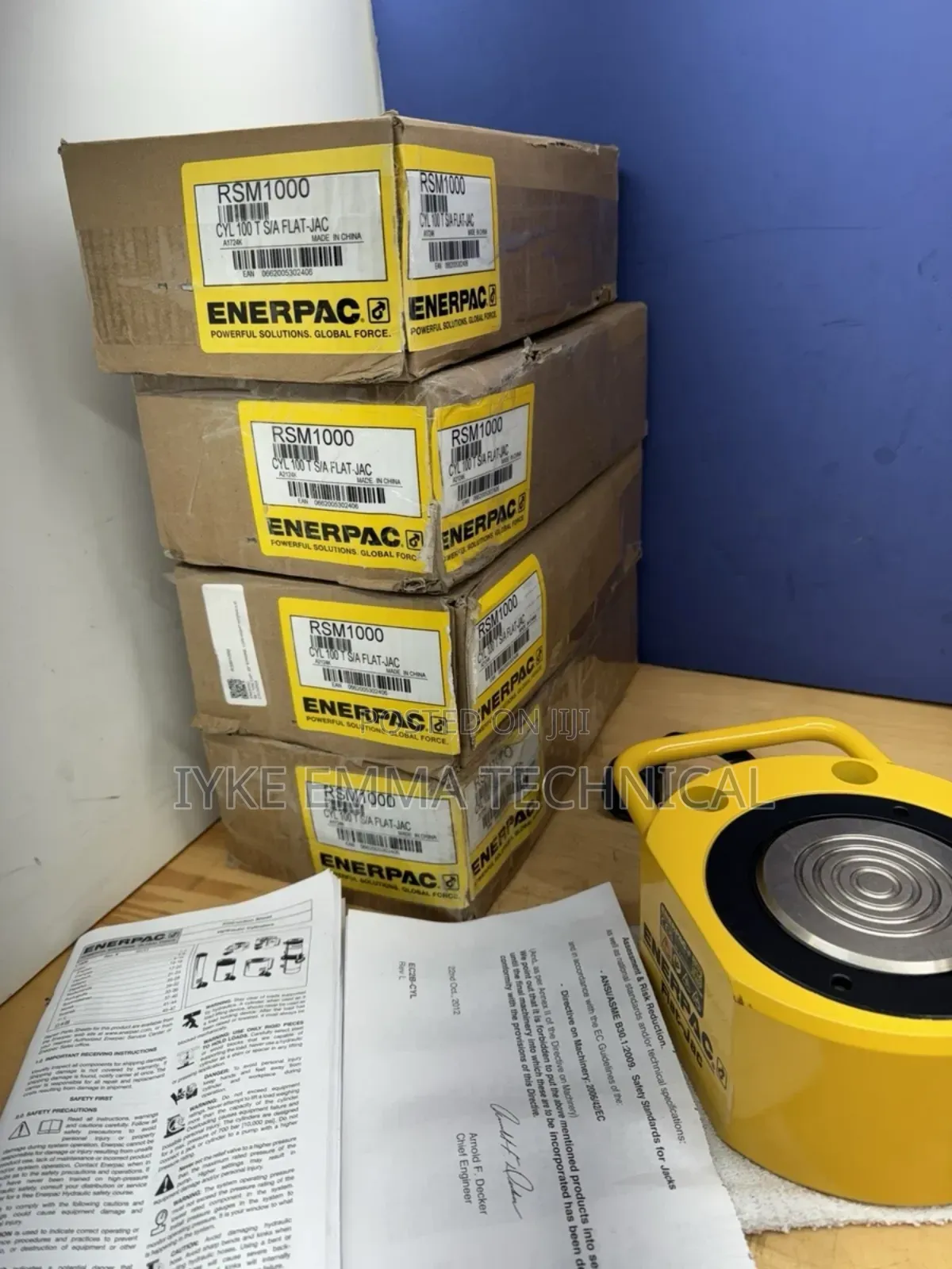 Enerpac New! Rsm1000 Hydraulic Cylinder Ram,100 Ton