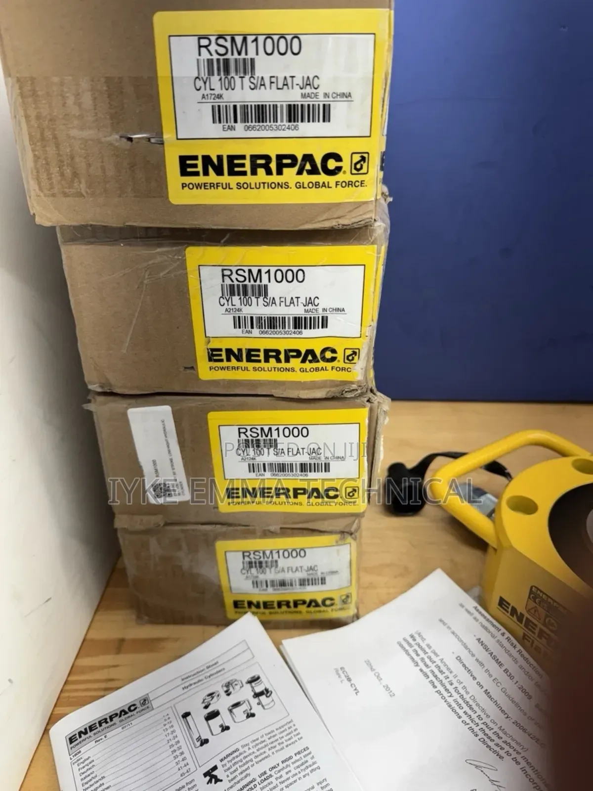 Enerpac New! Rsm1000 Hydraulic Cylinder Ram,100 Ton
