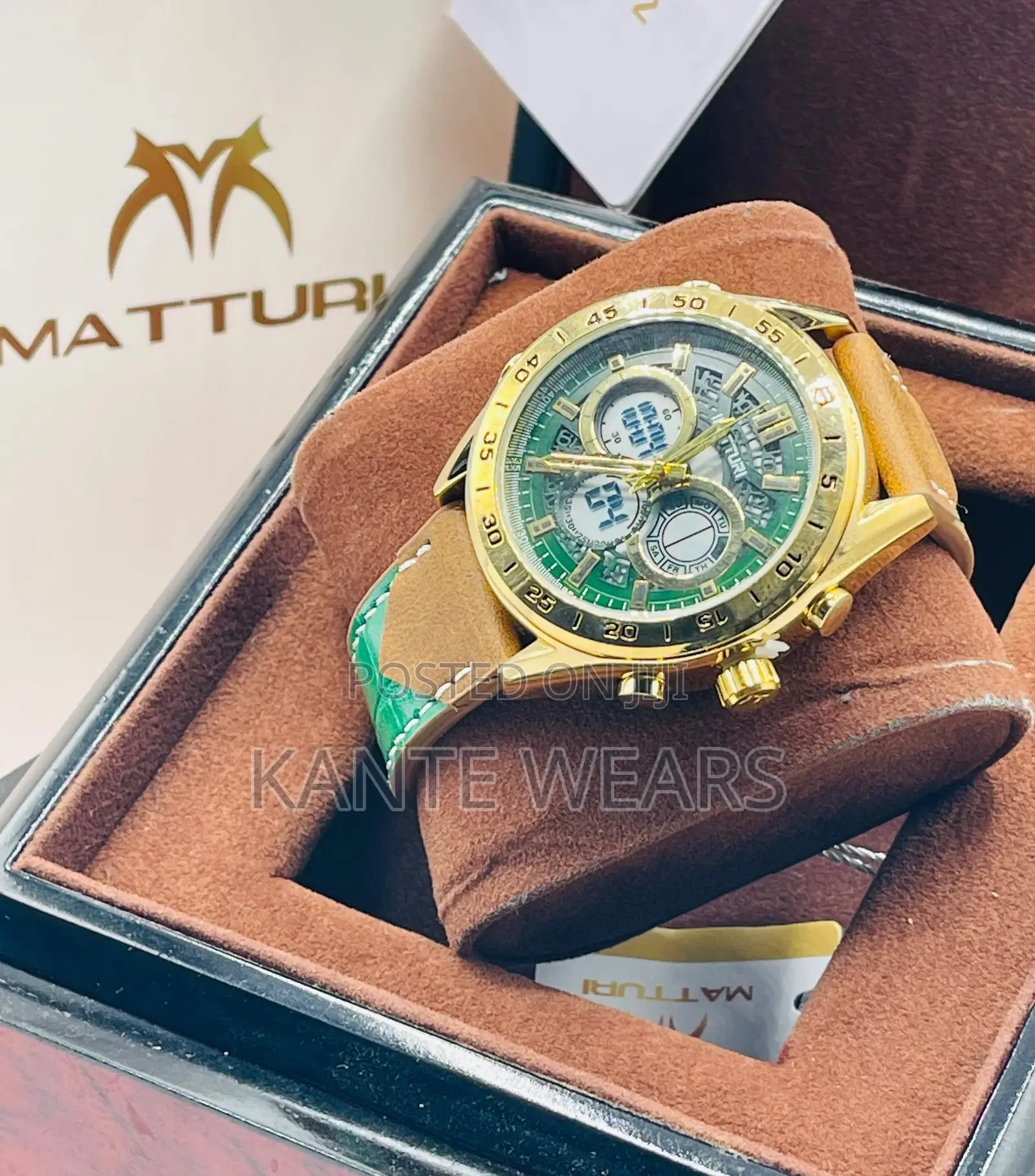 Leather Waterproof Wristwatch