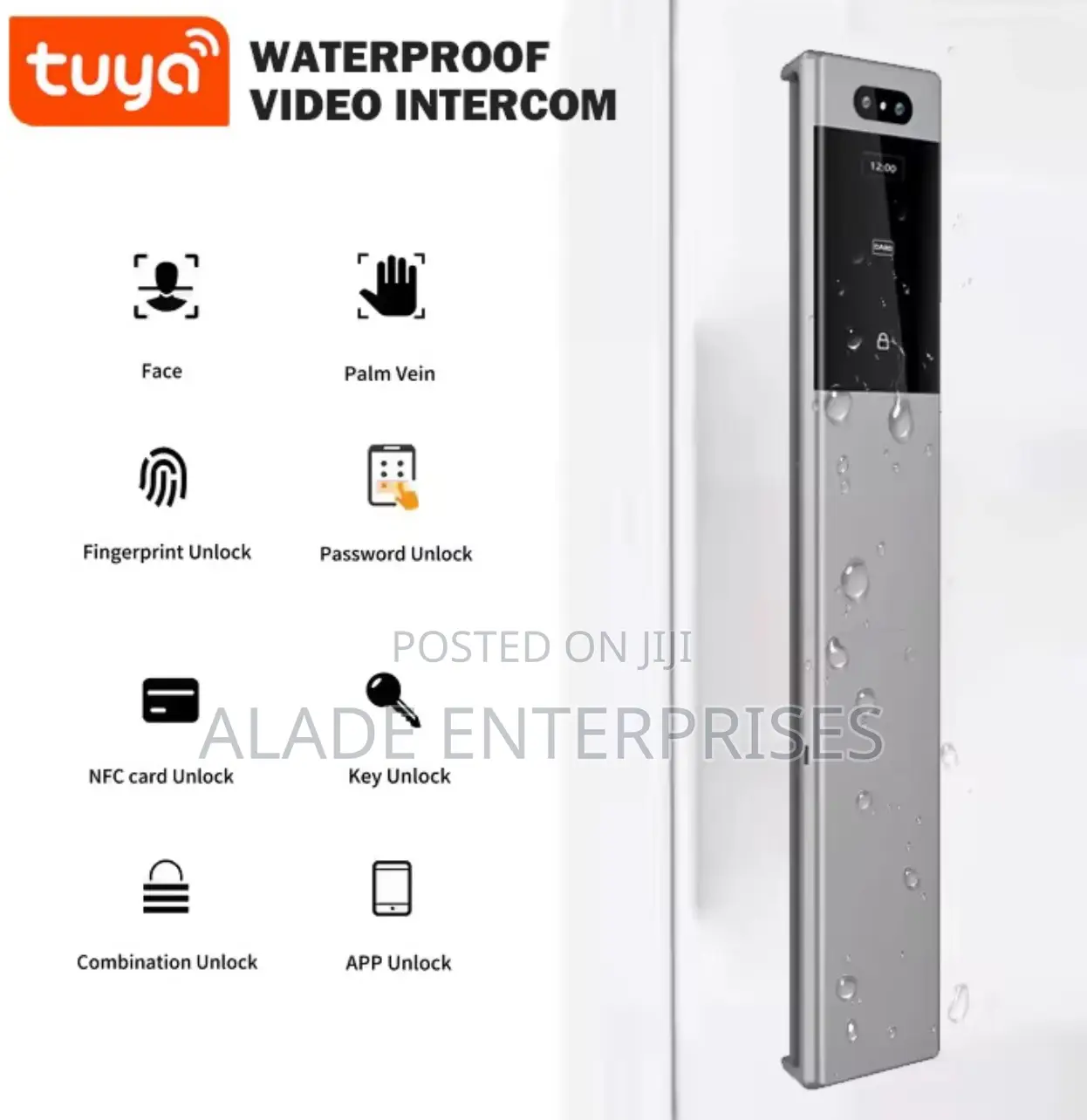 Intelligent Israel Waterproof Door Lock Tuya App Smart Lock