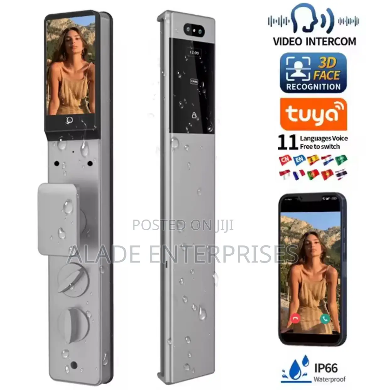 Intelligent Israel Waterproof Door Lock Tuya App Smart Lock