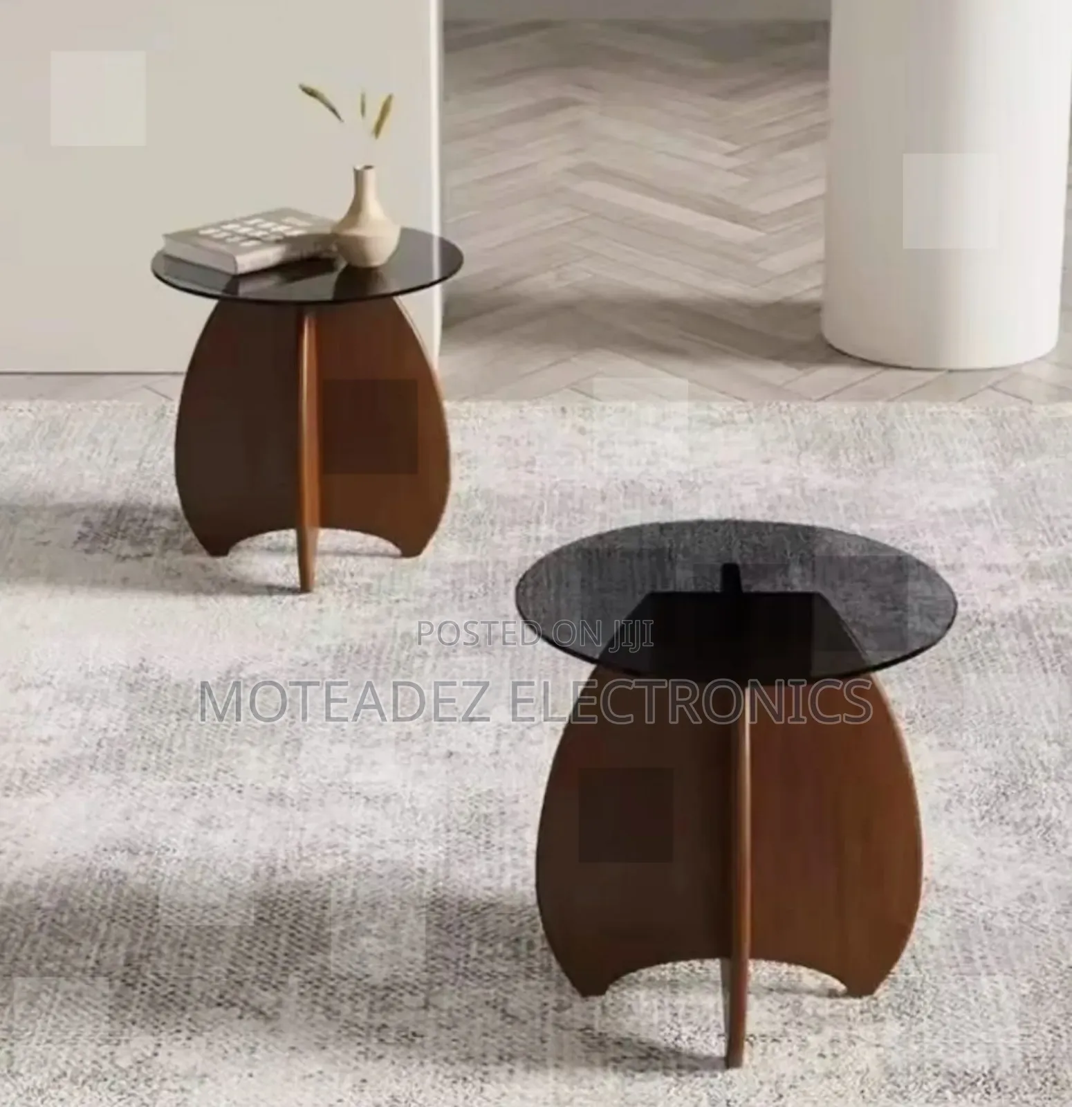 2in1 Exquisite Luxury Tempered Glass Top Nordic Center Table