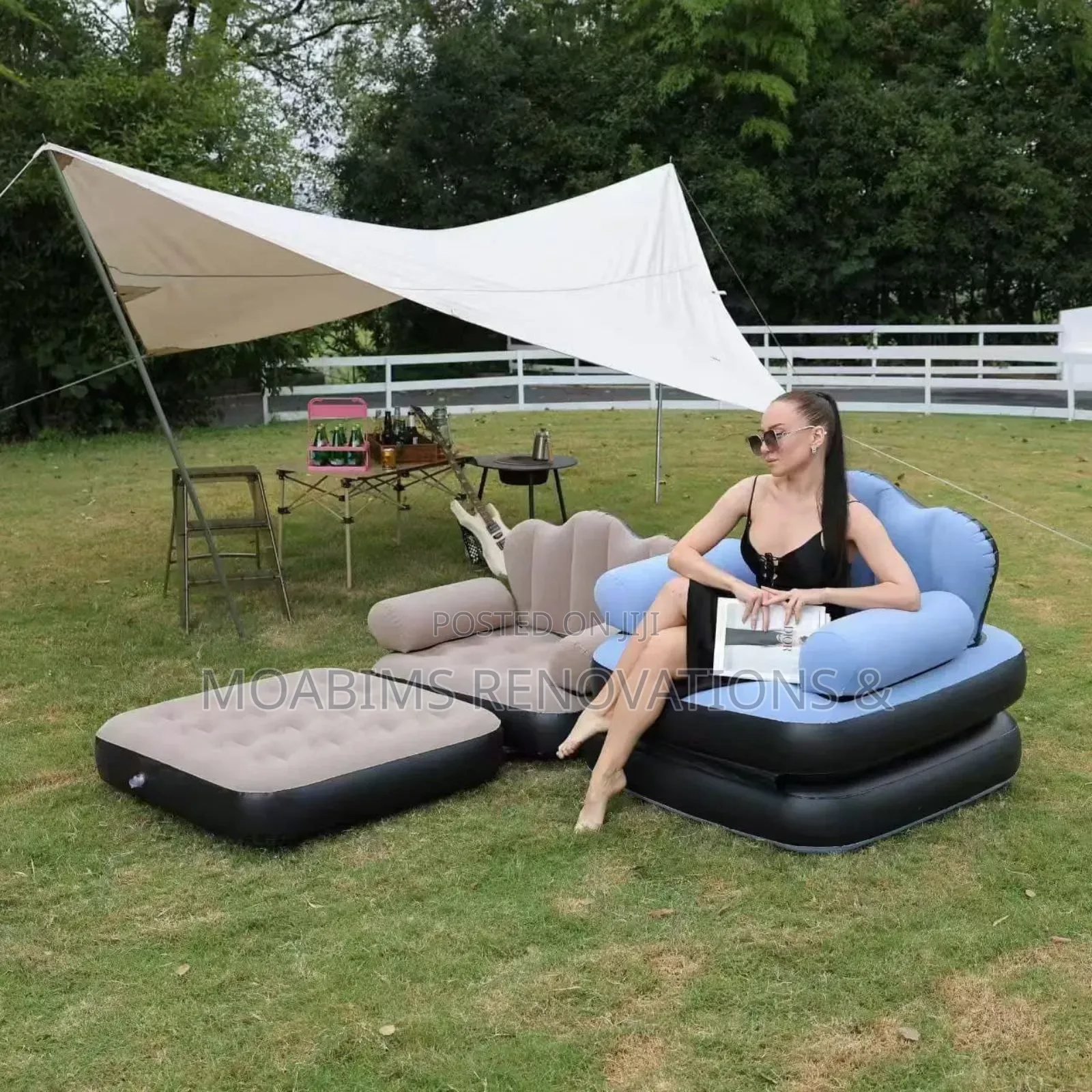 2 in 1 Inflatable Relaxing Sofa