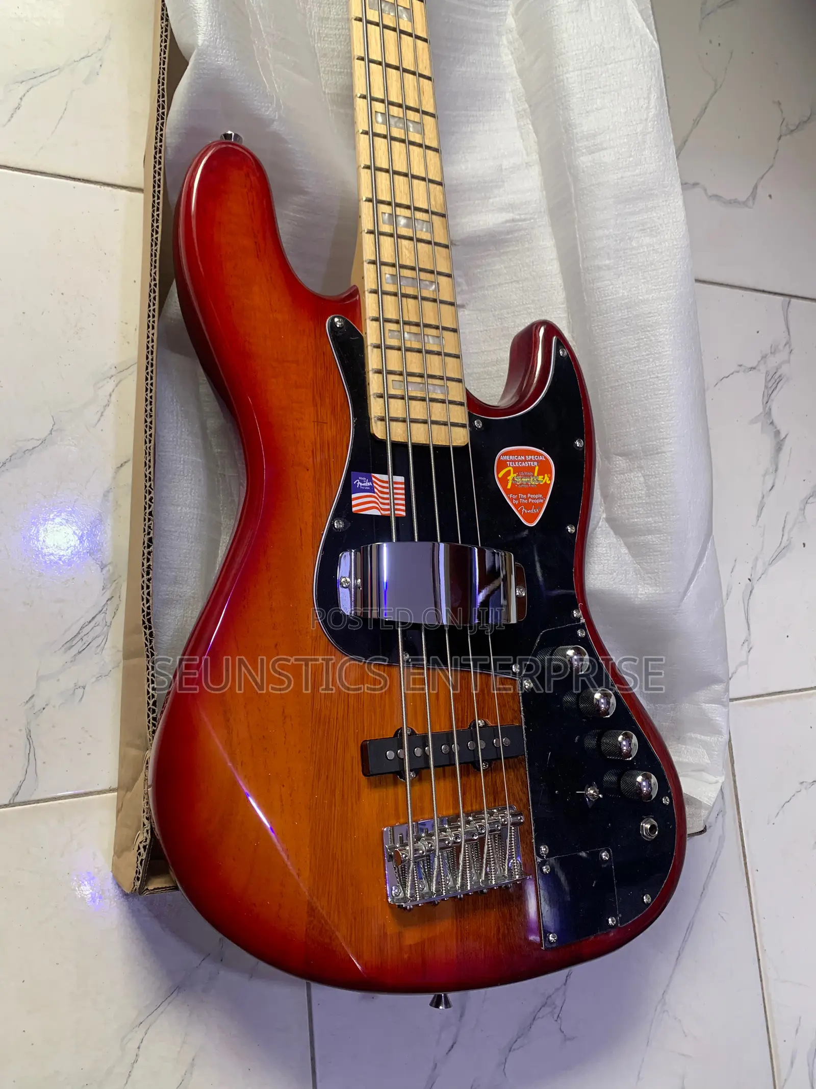 Good Squier by Fender Active Jazz Bass Guitar