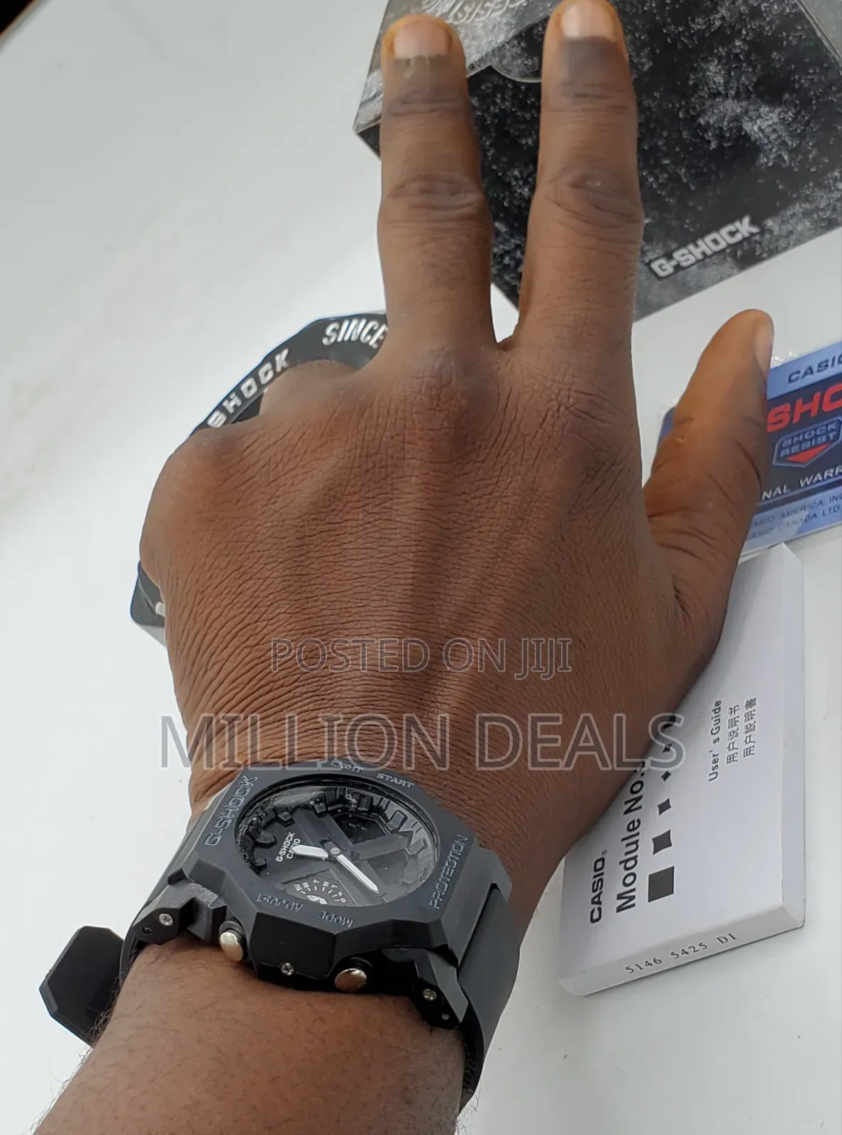 Turtle Inspires Black Men's Gshock Wrist Watch