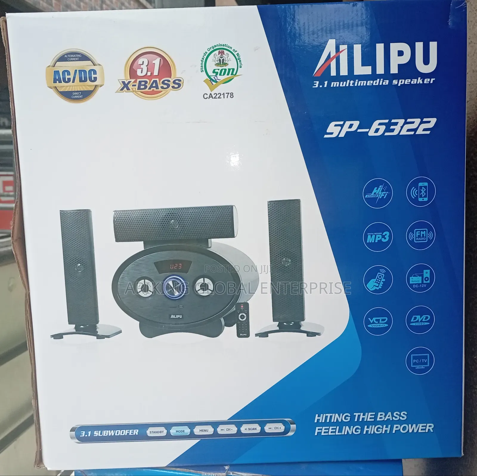 Ailipu 3.1 Sp 6322 Muilt Media Bluetooth Speaker.