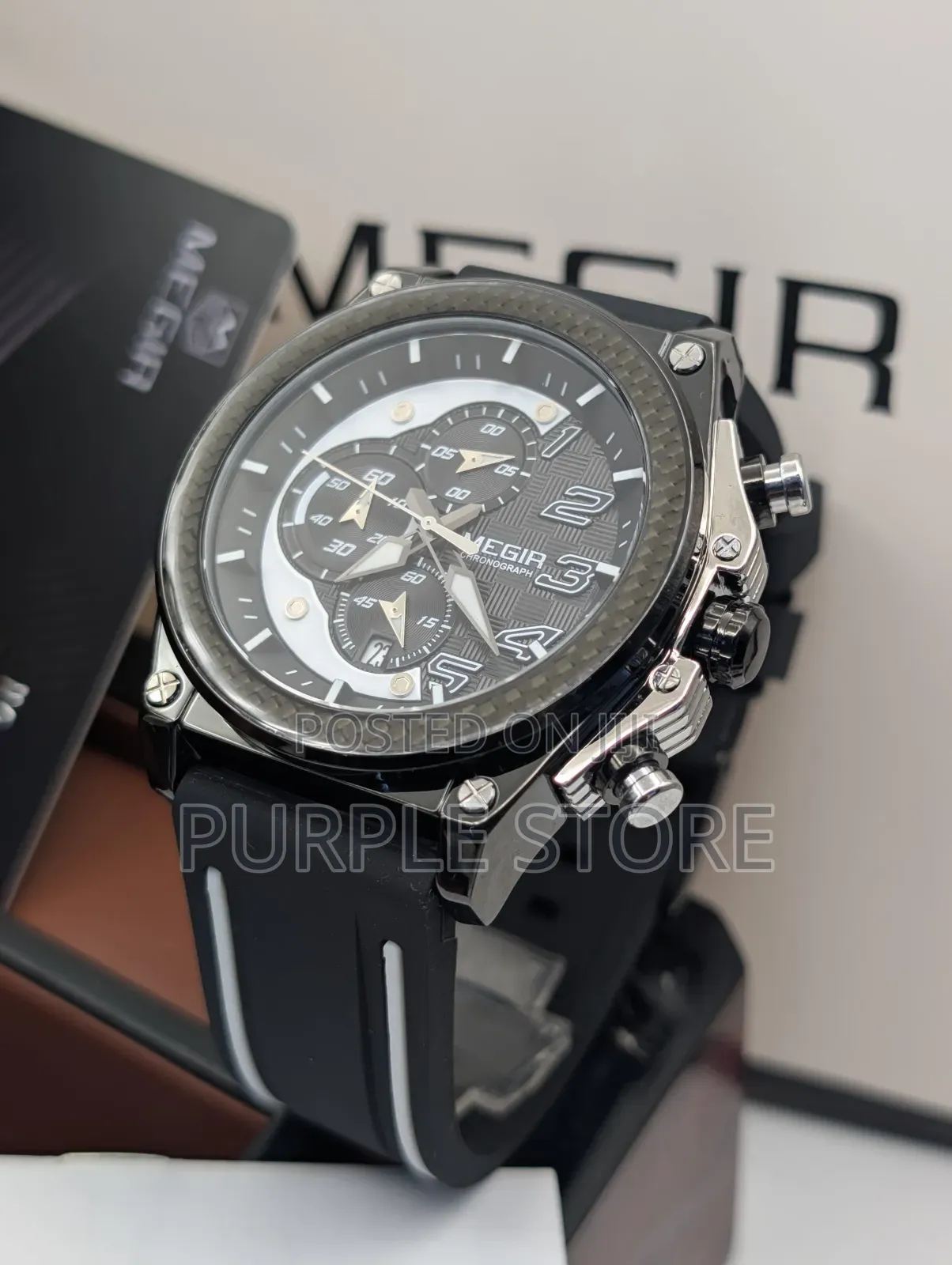 Megir Solid Quality Functional Chronograph Wristwatch