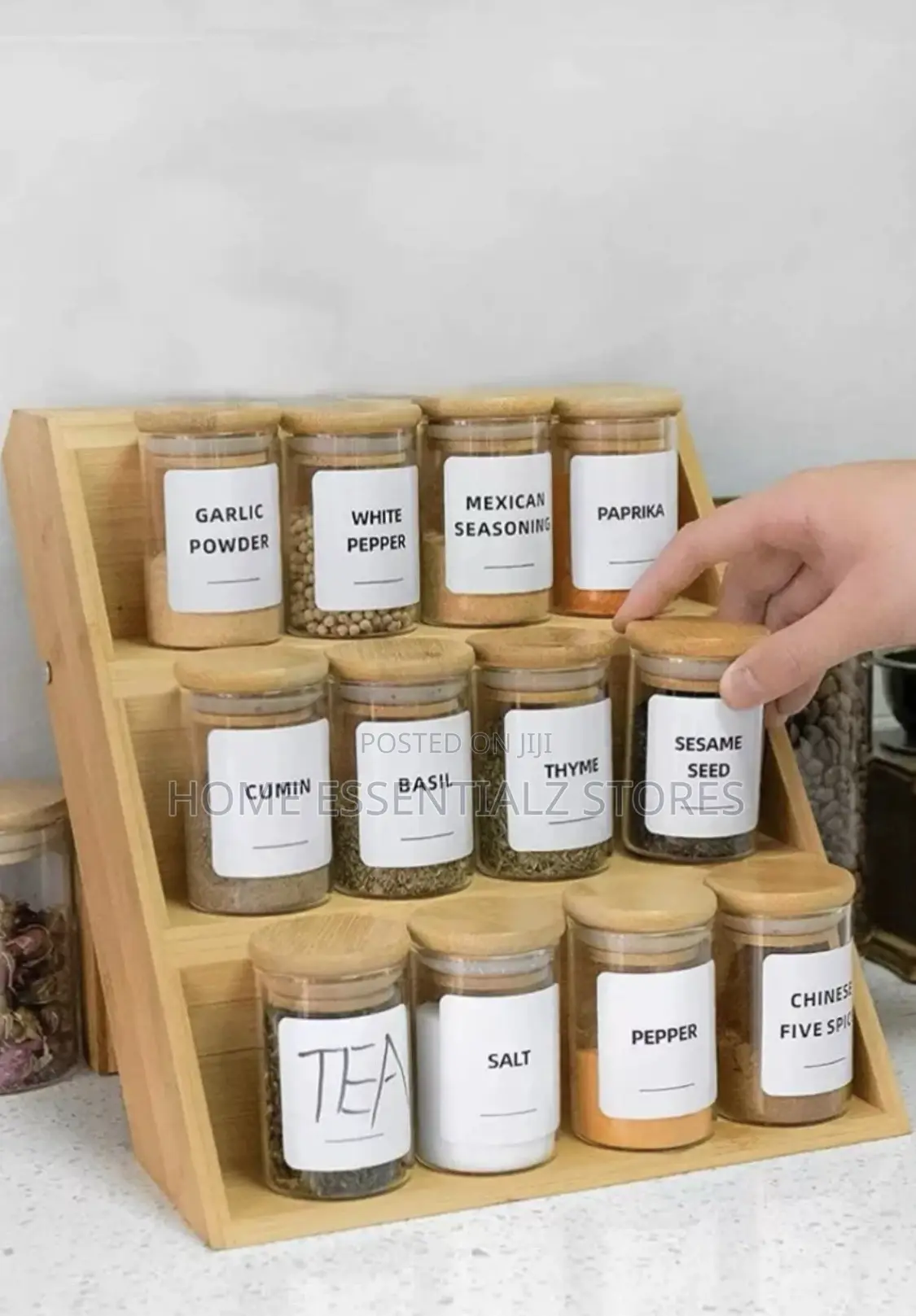 Spice Jar With 3 Tiers Rack Stand Organizer